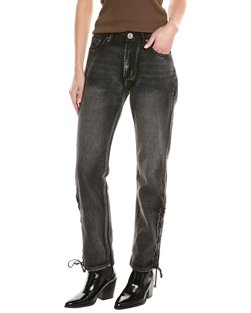 awesome baggies faded black high waist straight jean