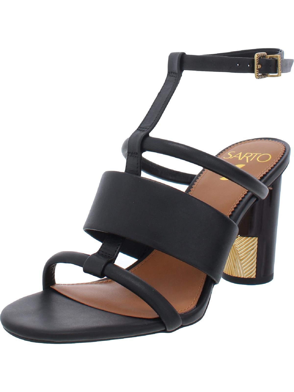 ollie glad womens leather ankle strap heels