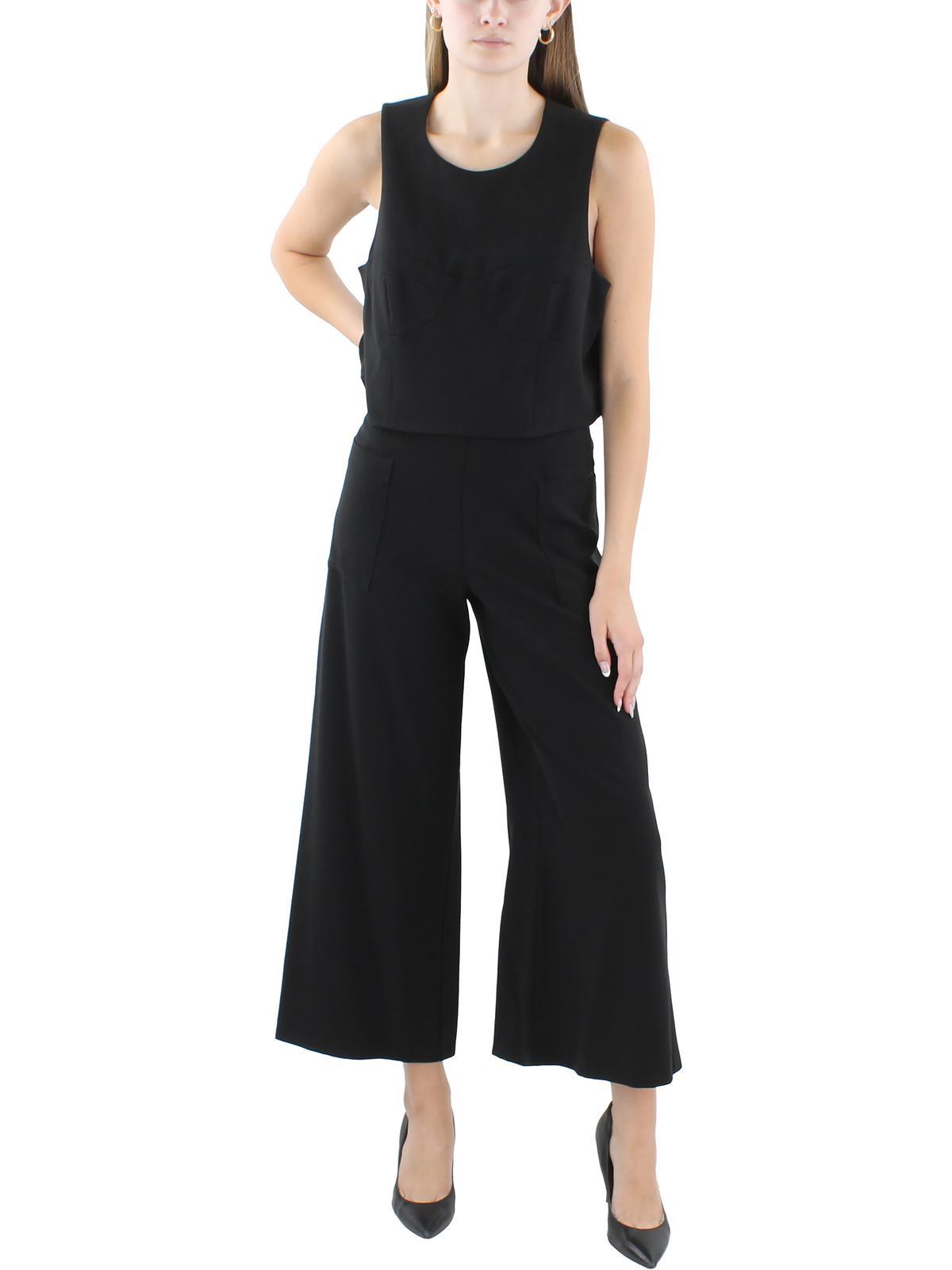 womens 2 pc sleeveless jumpsuit