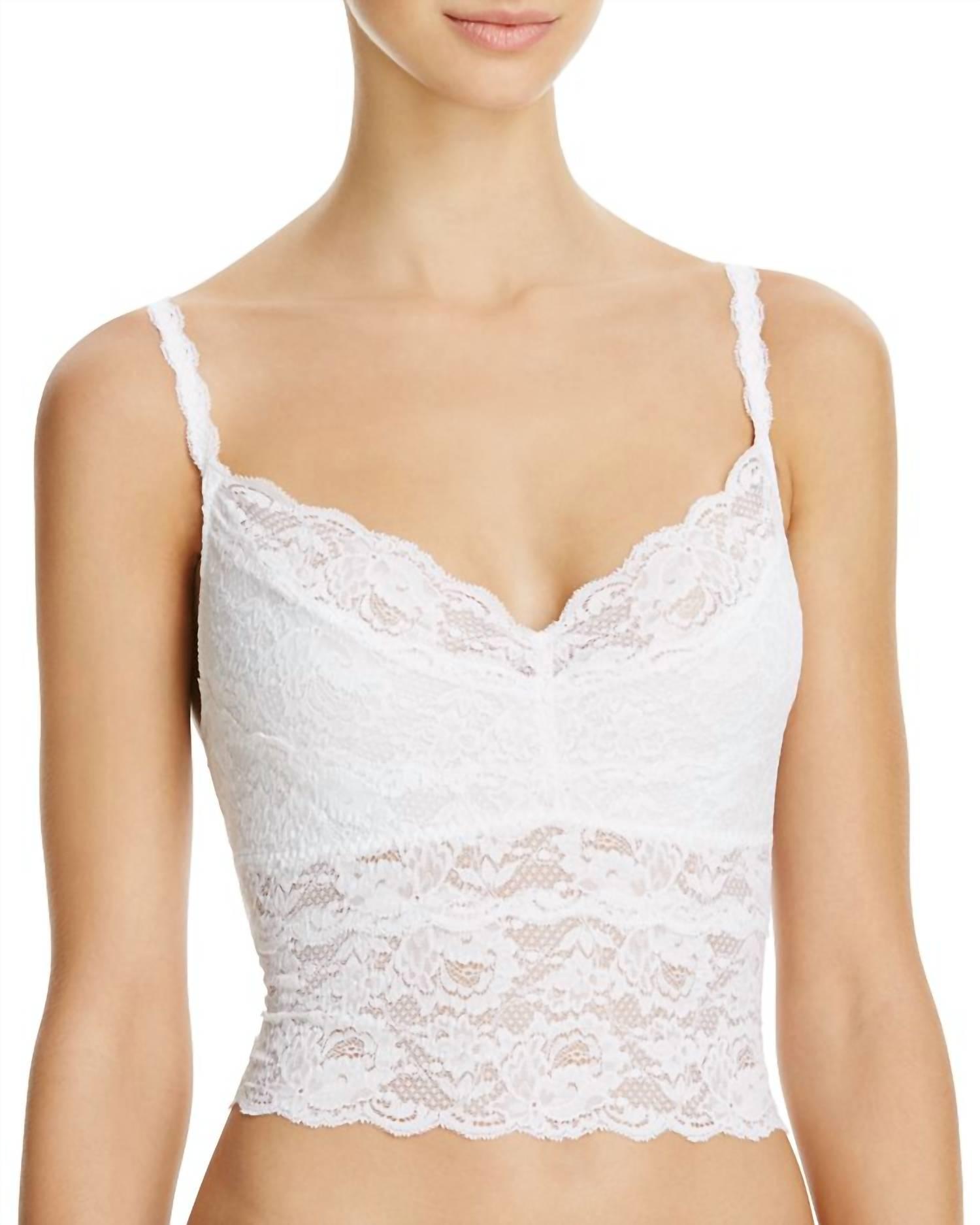 never say never cropped camisole in white