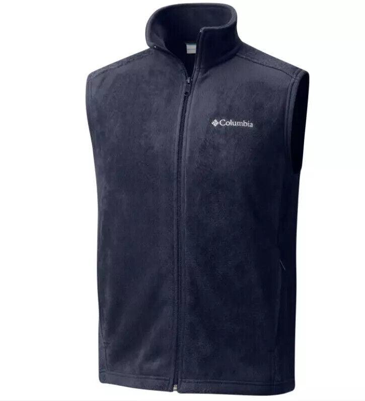 granite mountain xm1024-464 vest men's blue polyester full zip clo378