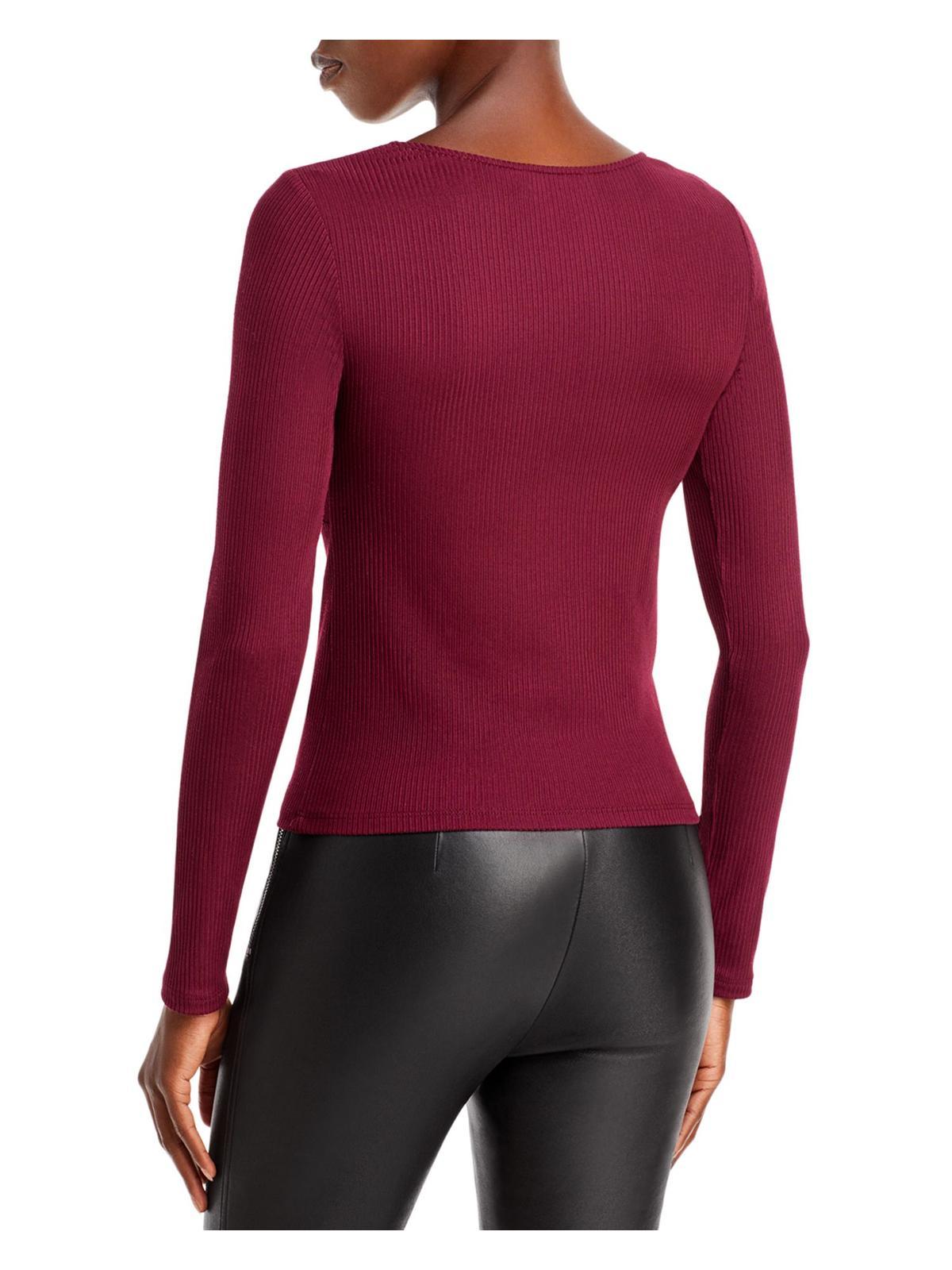 womens ribbed long sleeve top