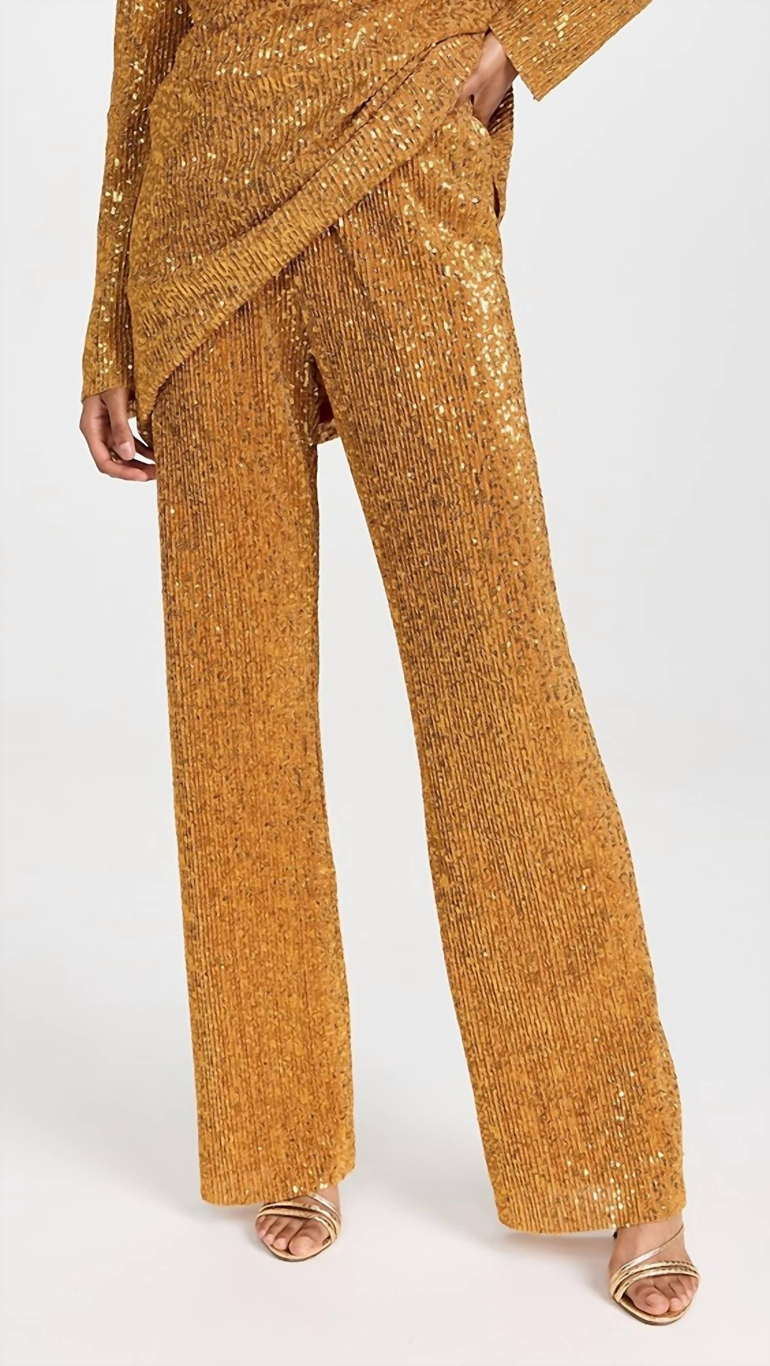 markus pant in gold