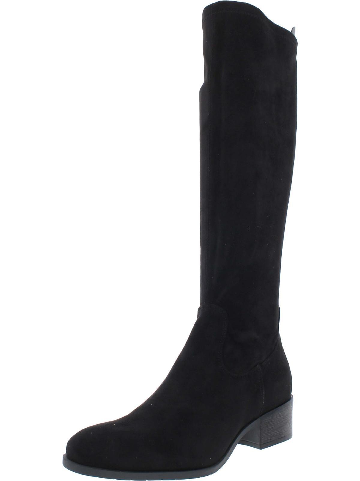 salt ttk womens faux suede riding knee-high boots