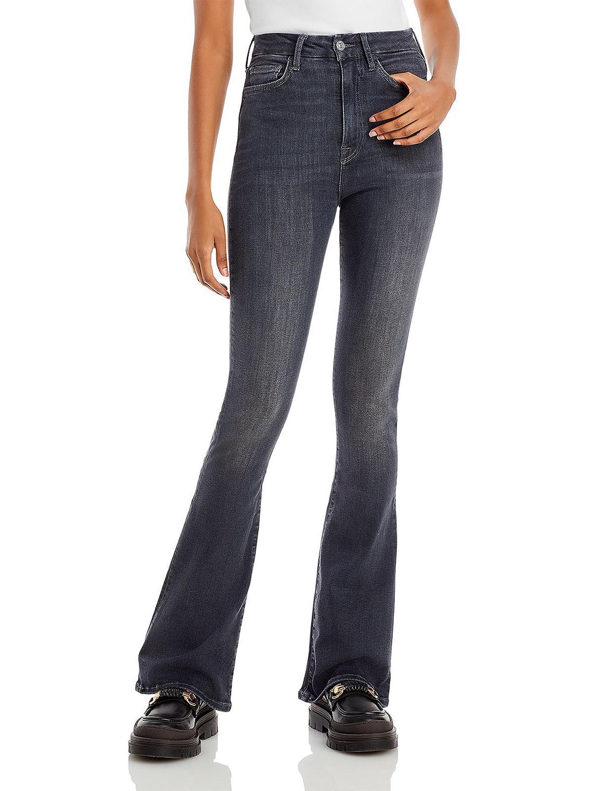 womens skinny boot cut high-waist jeans