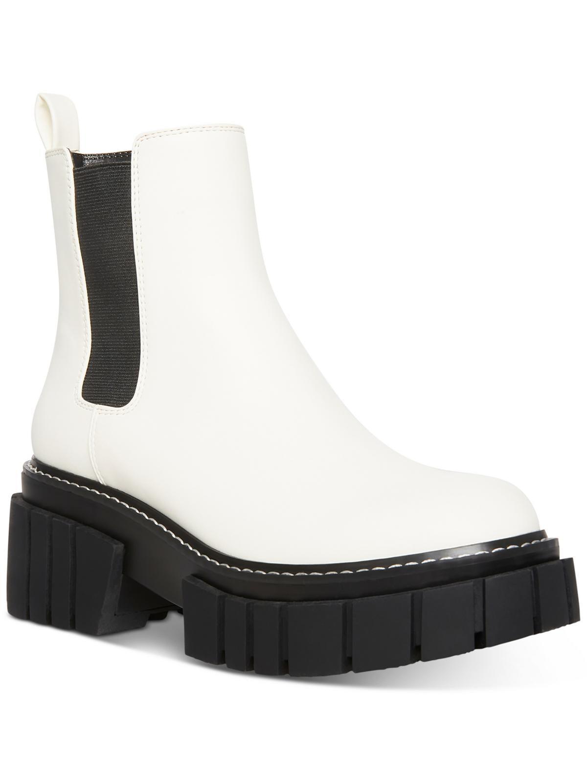 pheobe womens pull on lug sole chelsea boots