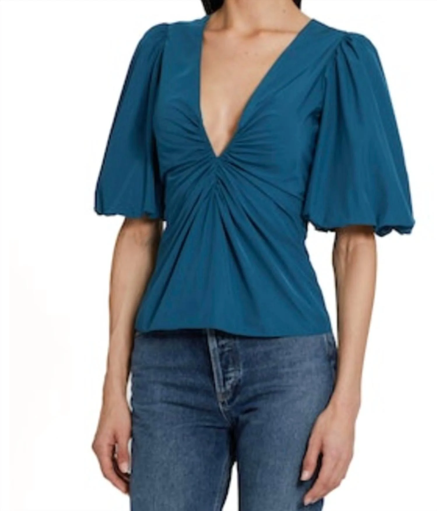 neveah top in teal