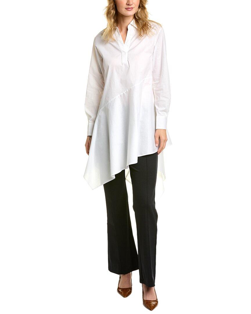 Natori Poplin Flounce Shirt