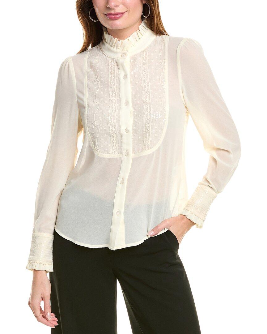 ruffle collared top