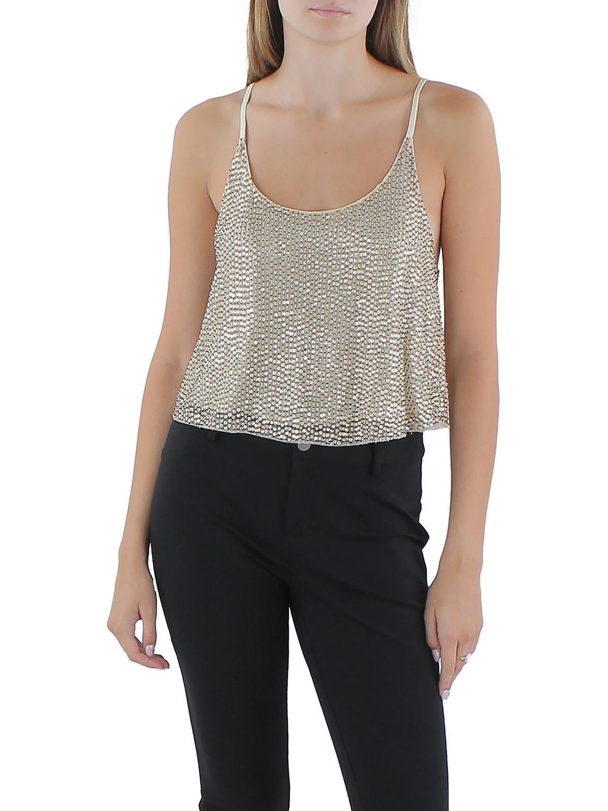 amber womens embellished racerback tank top