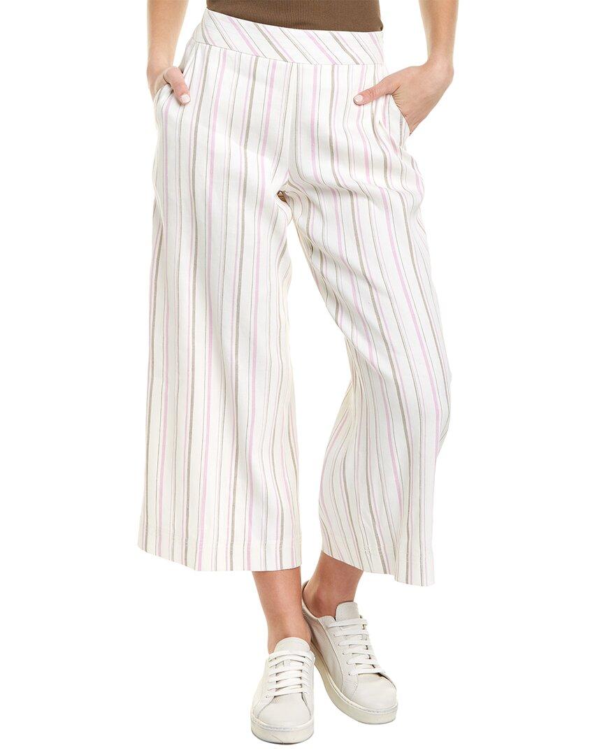 monument striped linen-blend pant