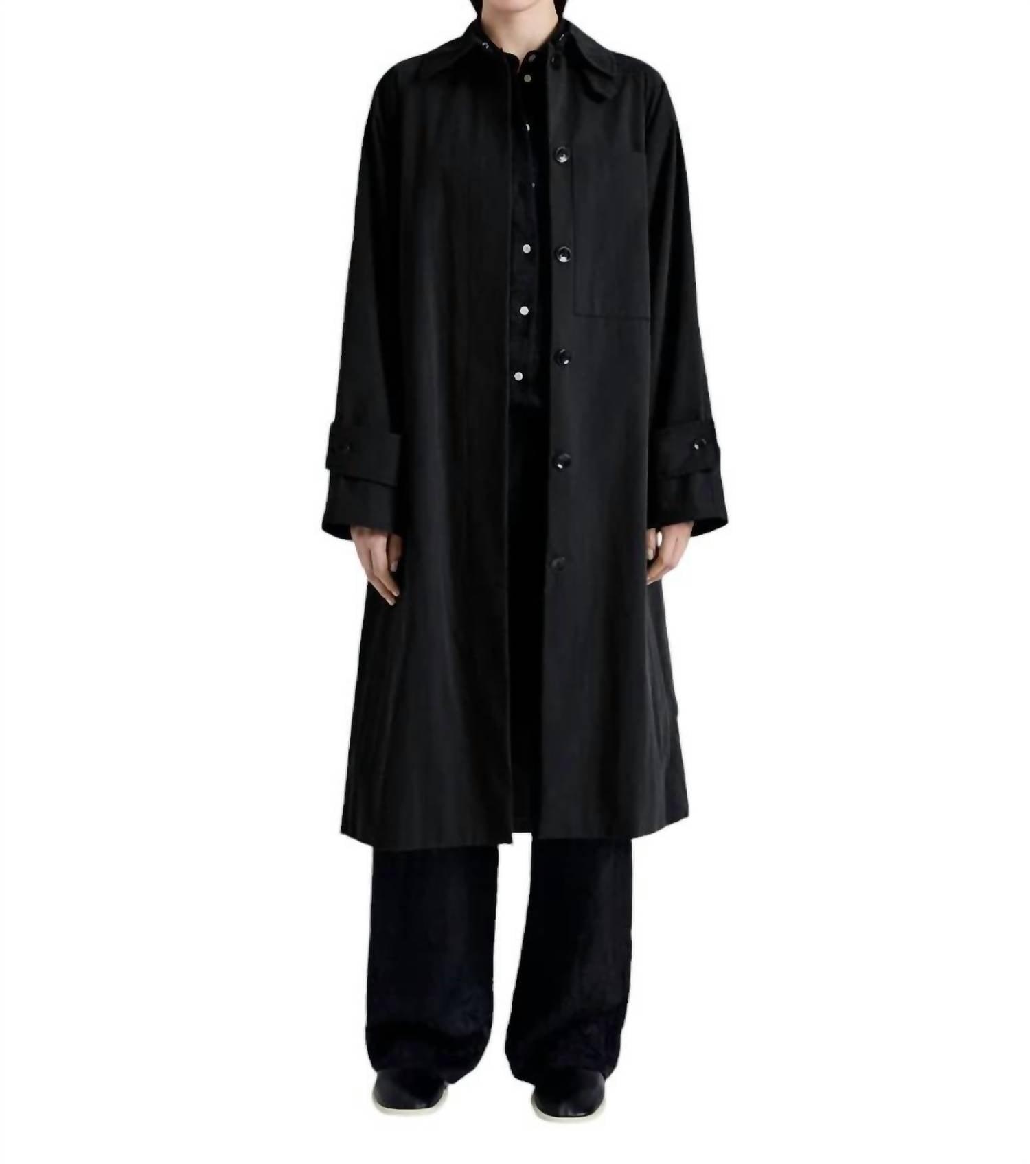 clark trench coat in black