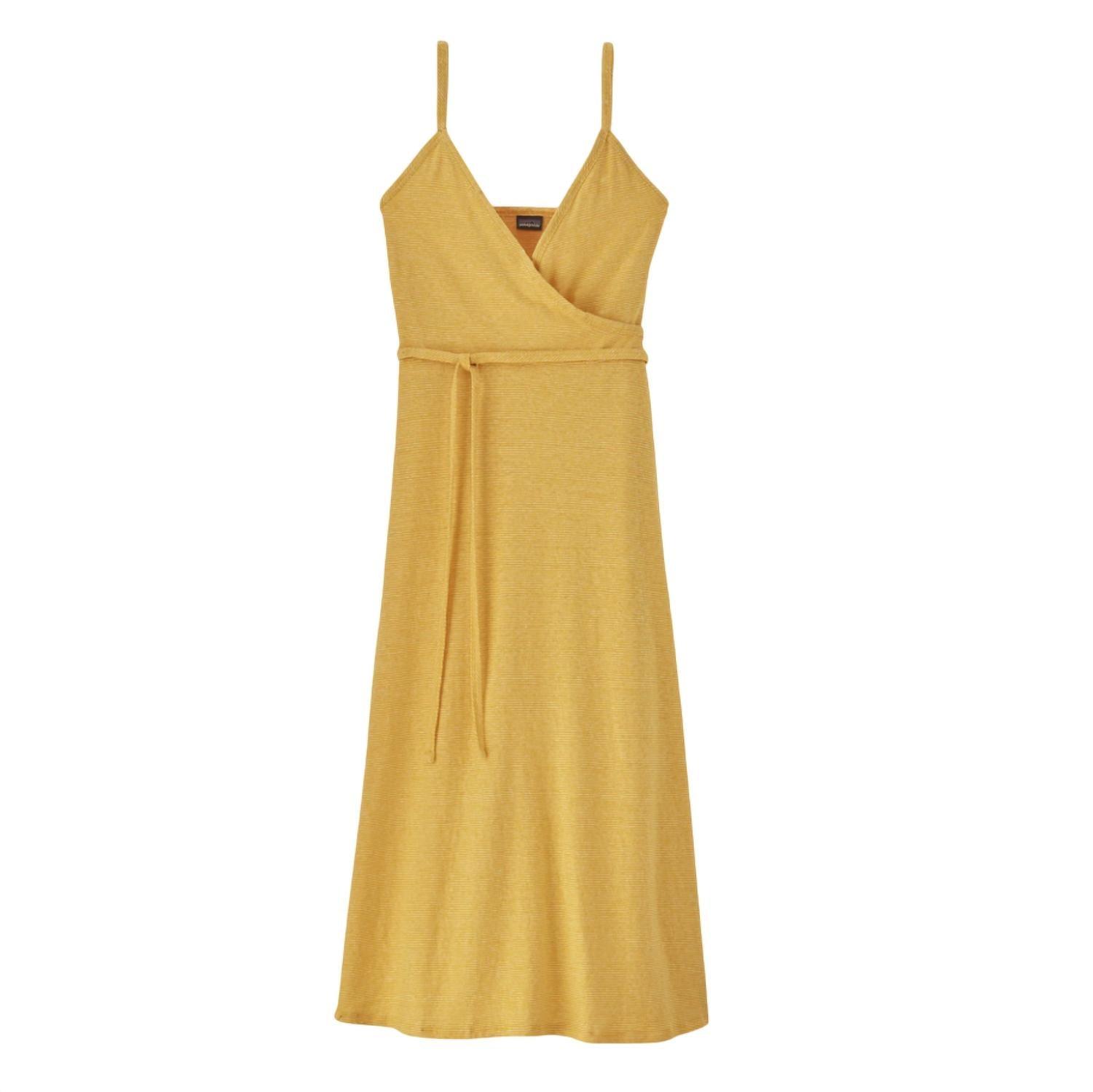 women's wear with all dress in shine yellow