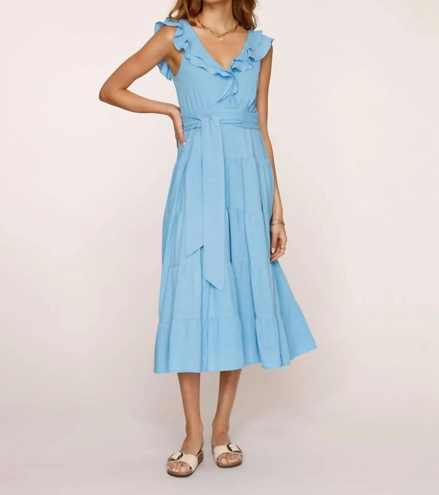 adela dress in azure