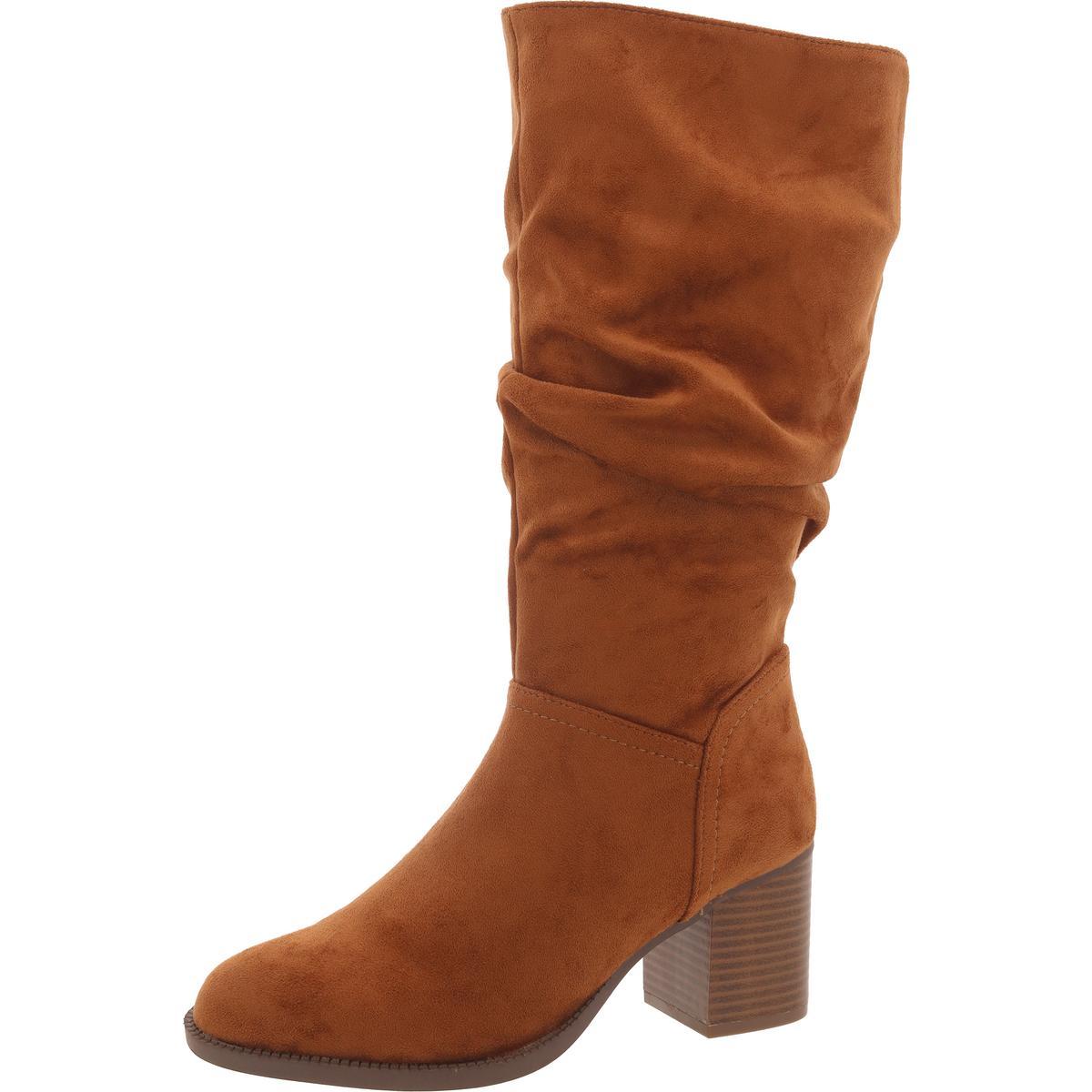 sonia womens faux suede casual mid-calf boots