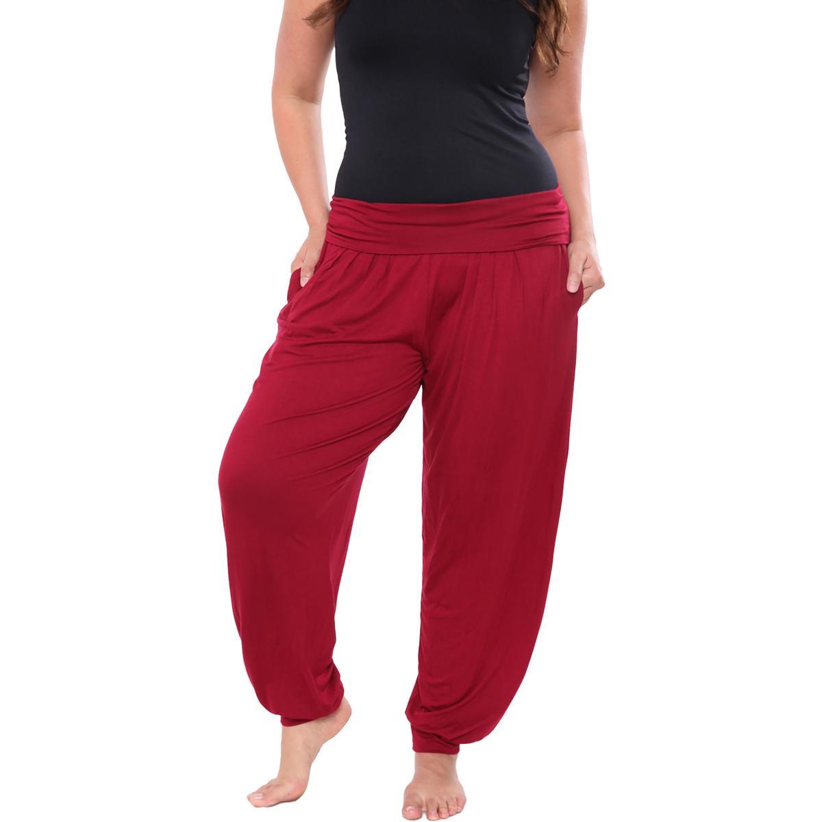 plus womens knit pull on jogger pants