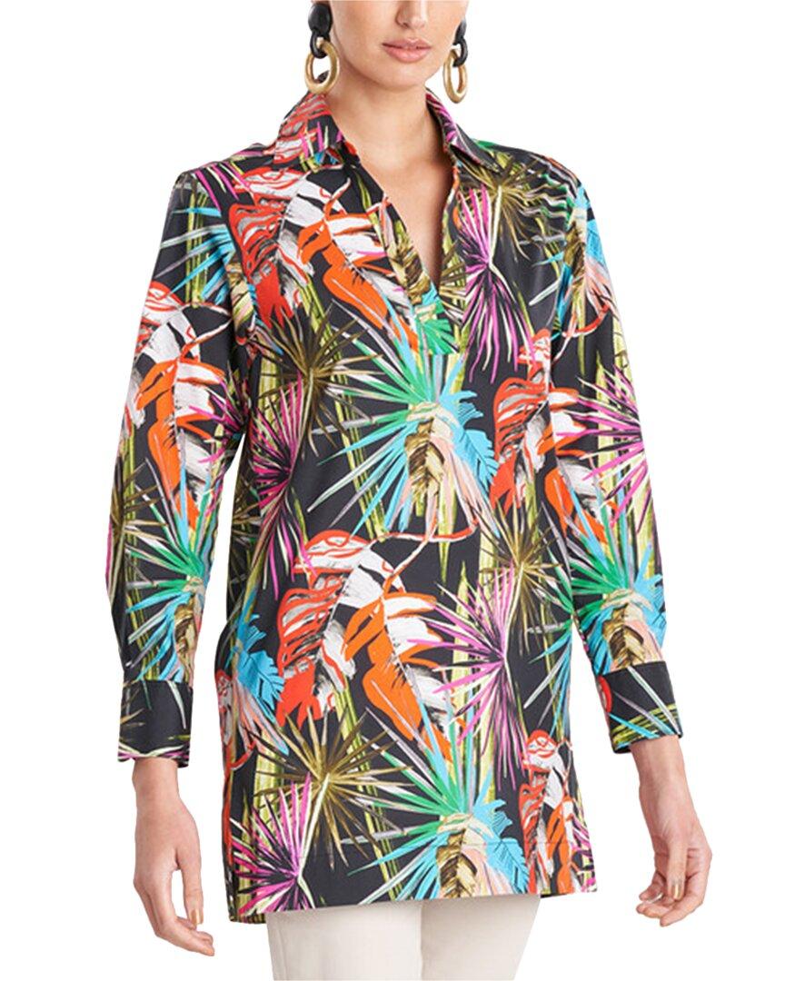 Natori El Nido Printed Poplin Top