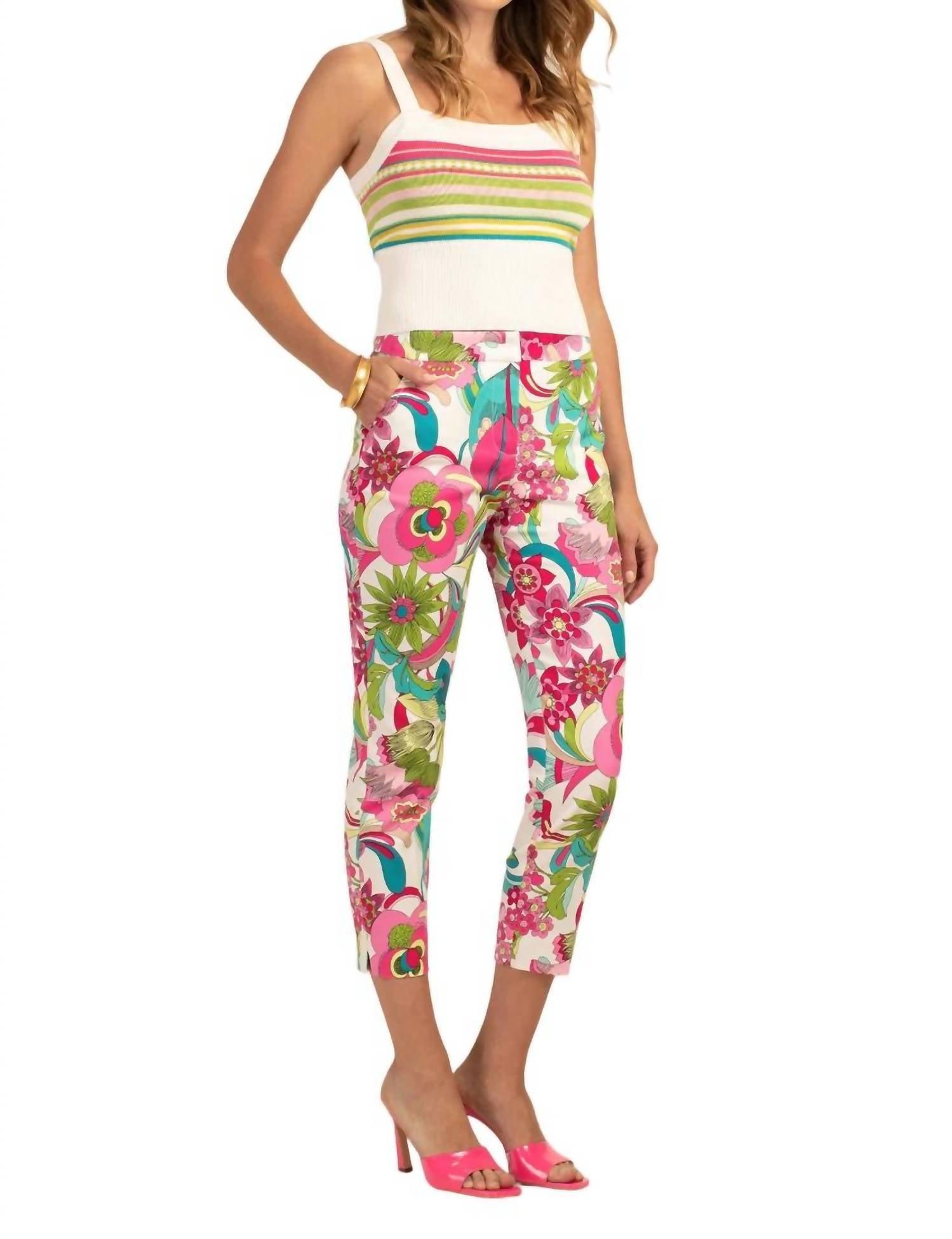 moss 2 pant in pink multi