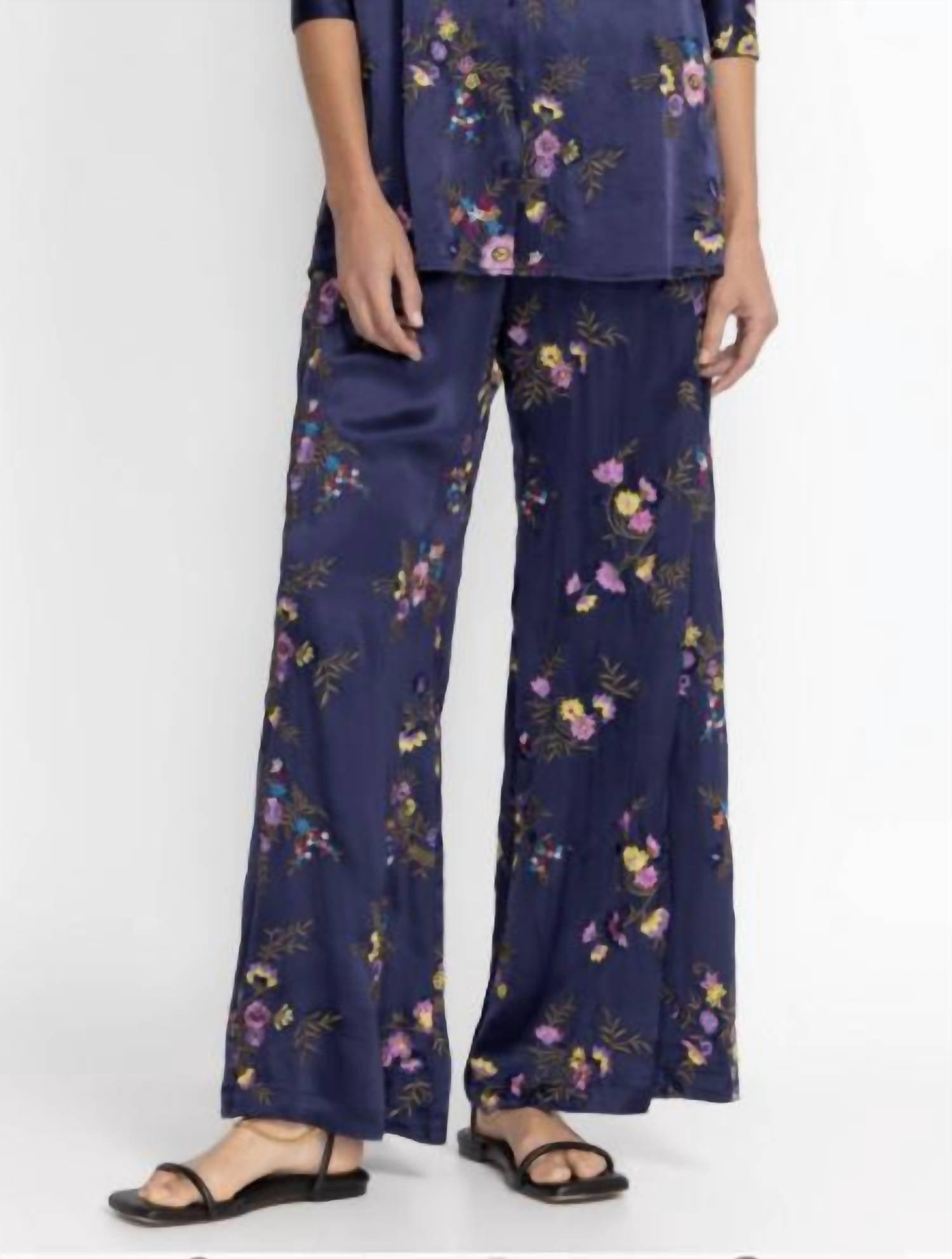 misty rayon easy pants in navy