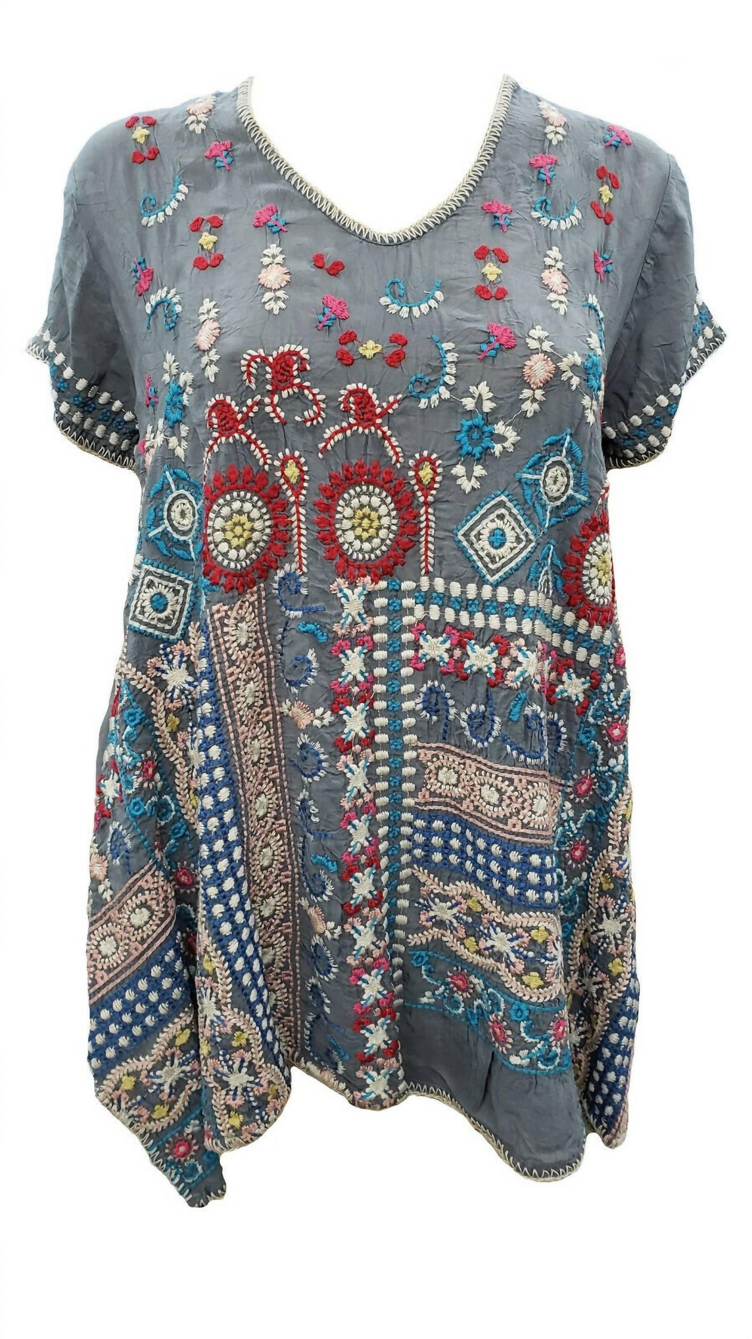 women's madhuri tunic in cloudburst