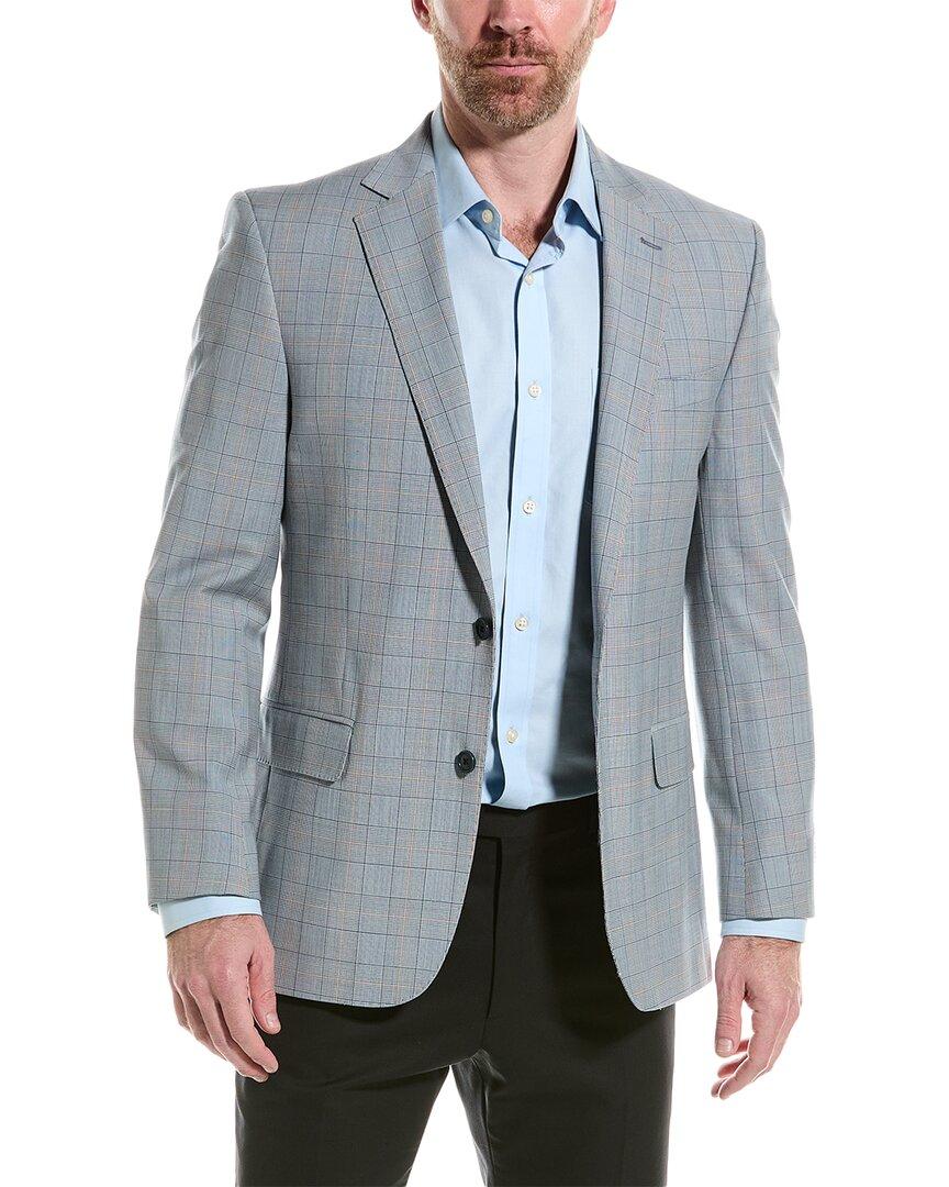 classic fit wool-blend suit jacket