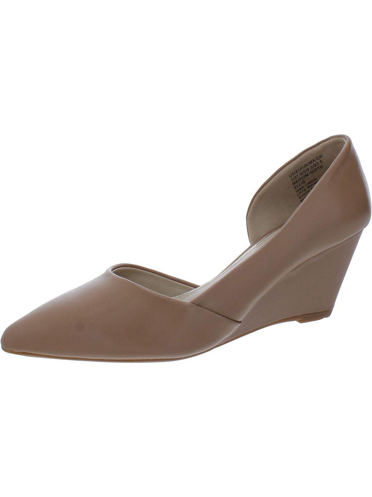 ellis womens leather slip on d'orsay