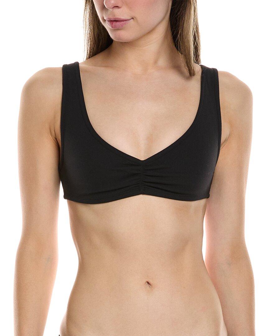 ruched scoop neck bra