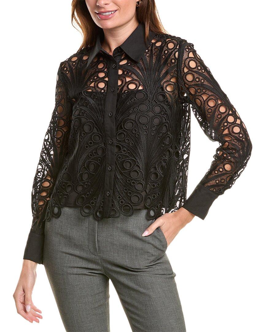 eyelet lace blouse