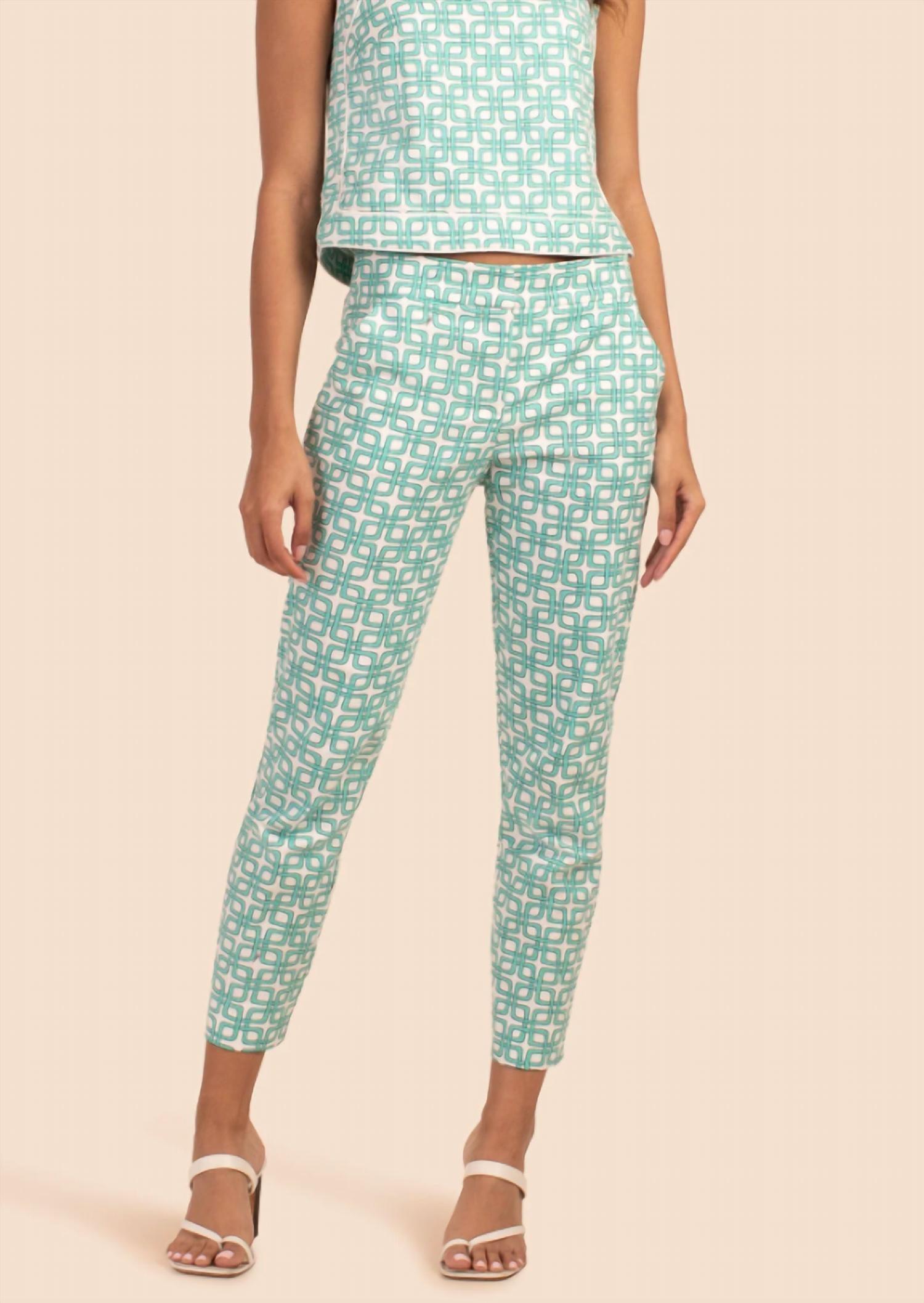 moss 2 pant in turquoise