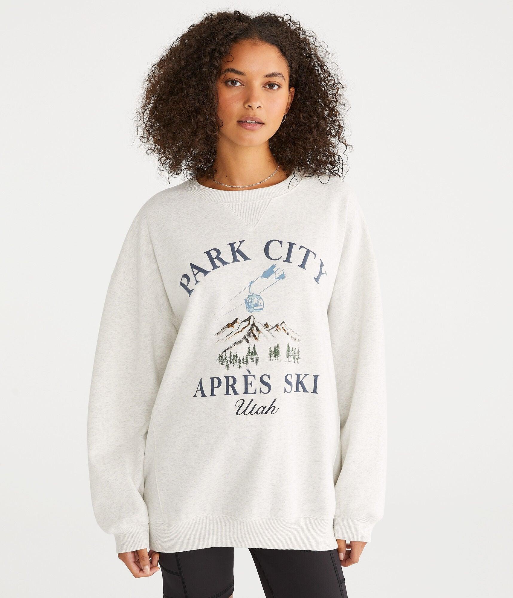 park city oversized crew sweatshirt