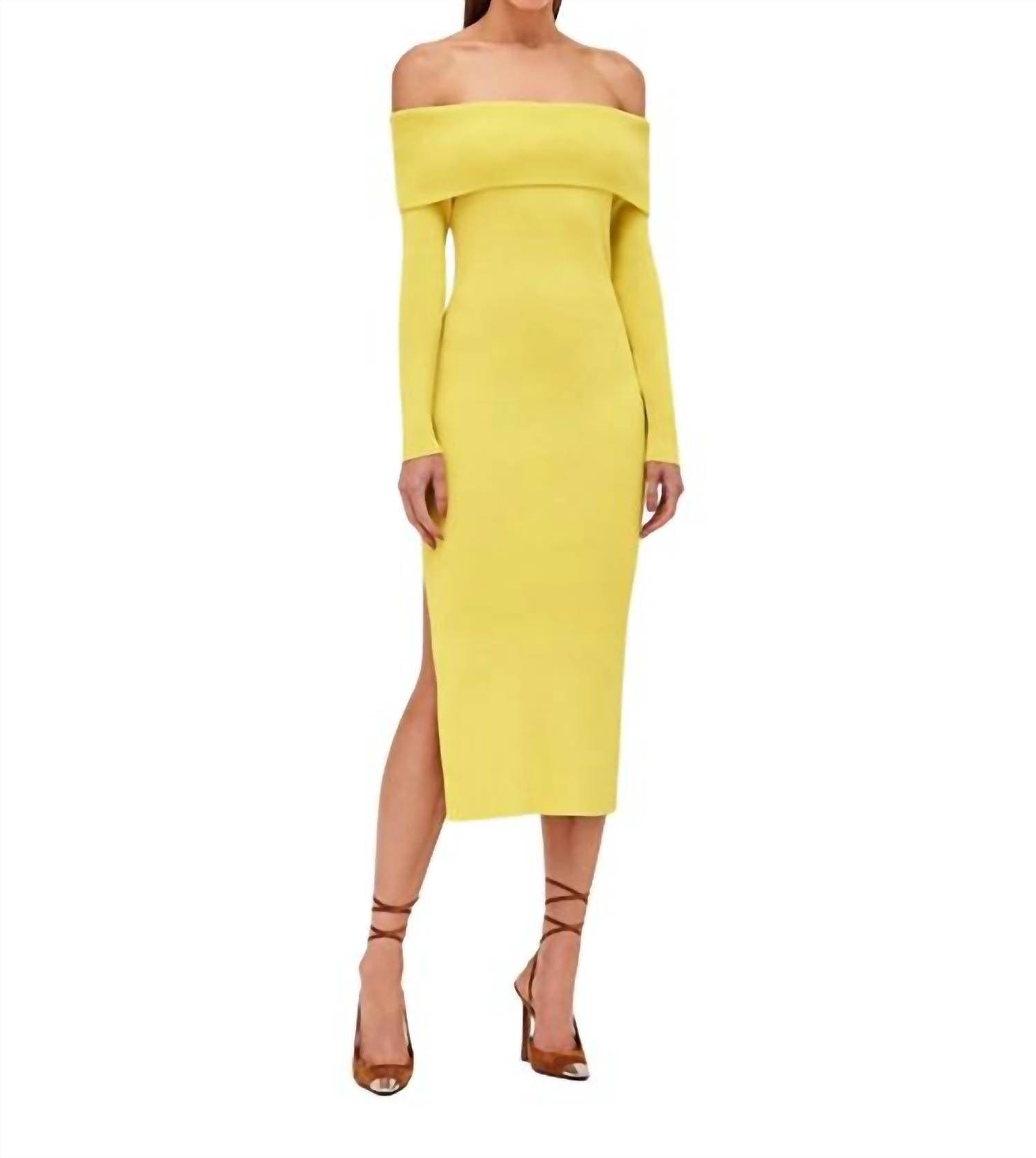 women's justine dress in canary