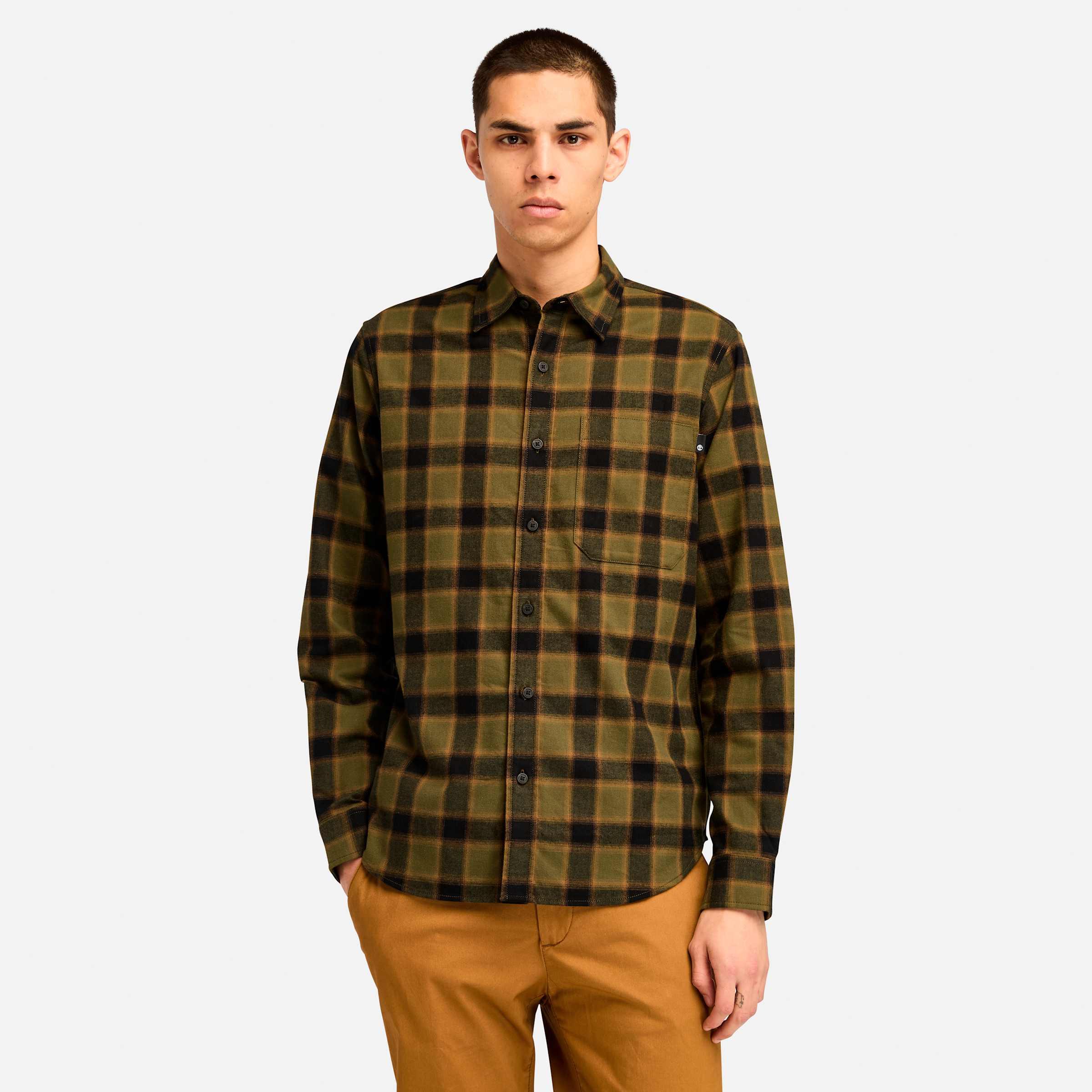 men's flannel check shirt