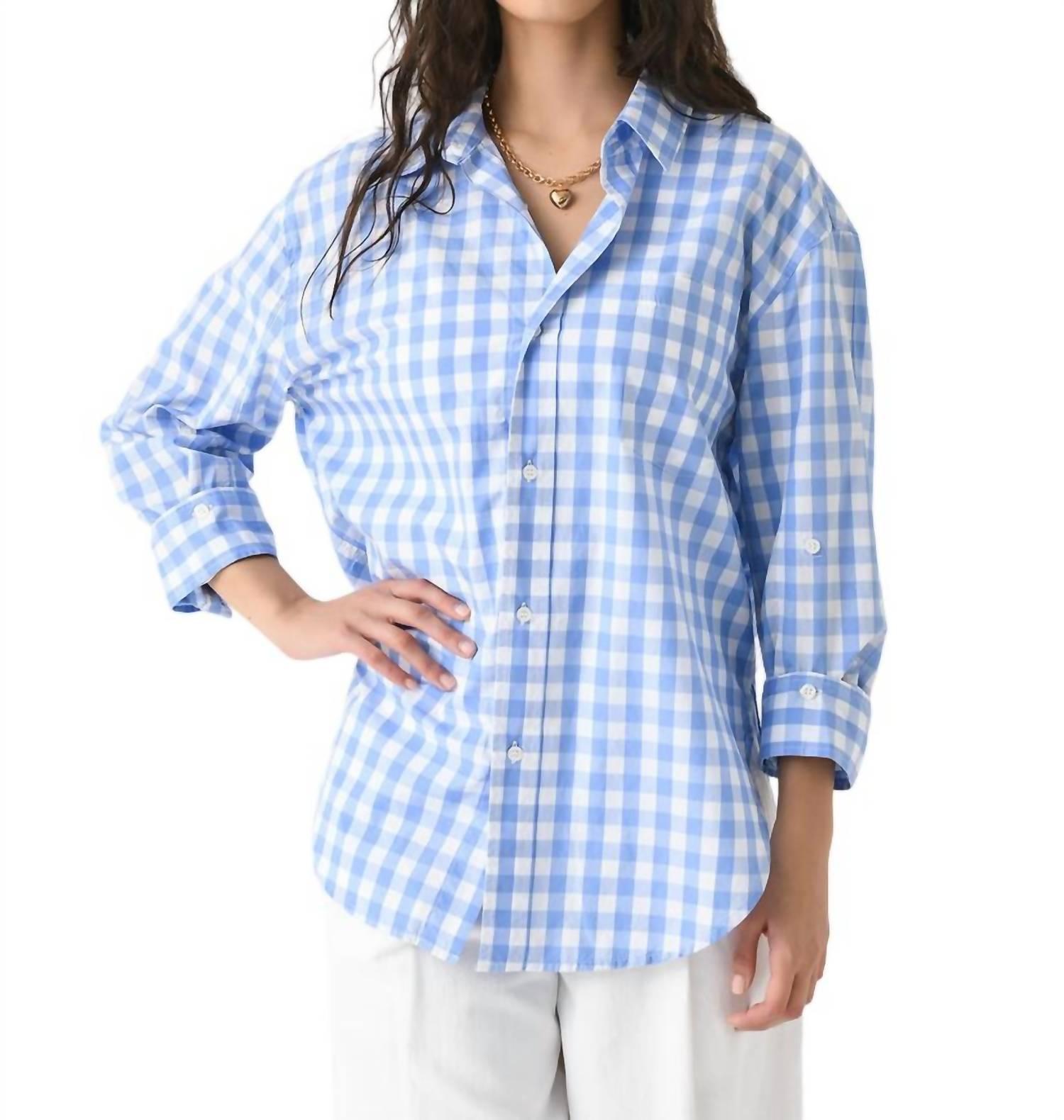 kayla shirt in bluesky gingham