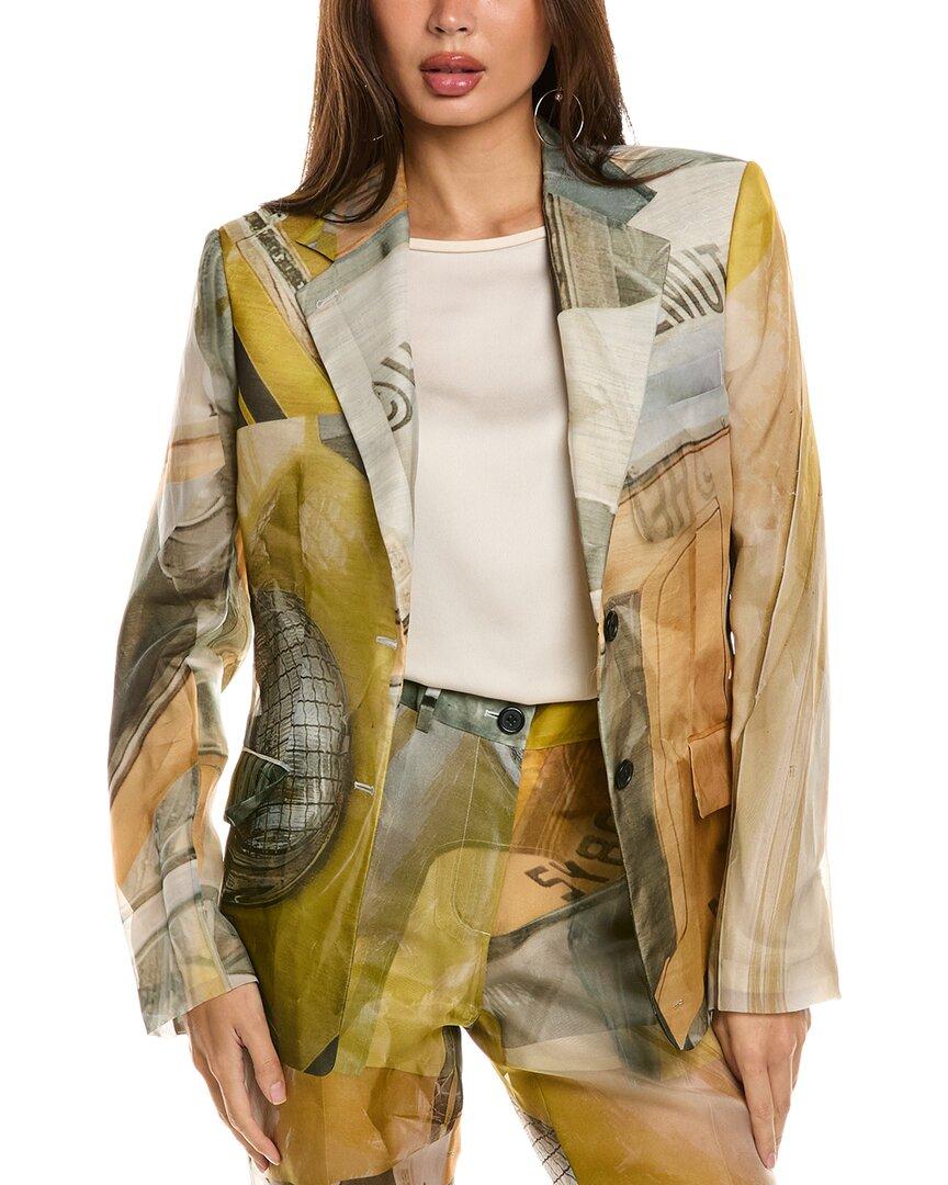 classic silk blazer