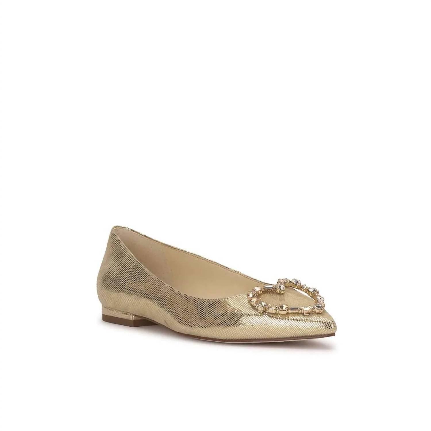 elika slip on in gold metallic