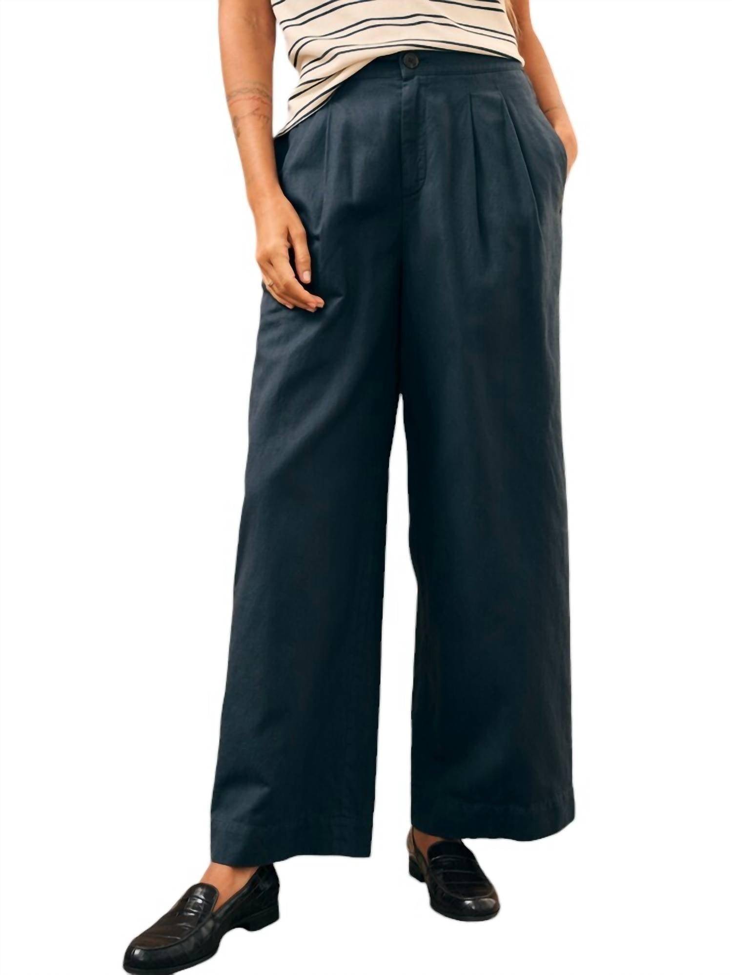 cotton canvas trouser in india ink