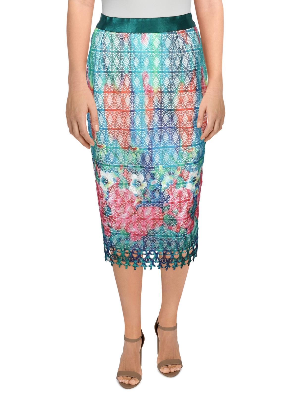 womens lace midi pencil skirt