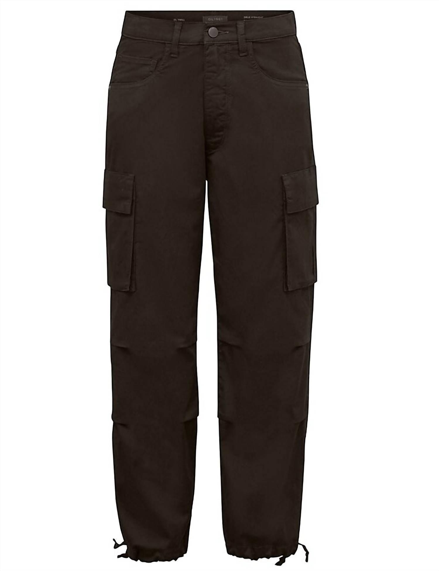 women's gwen jogger cargo twill pant in black