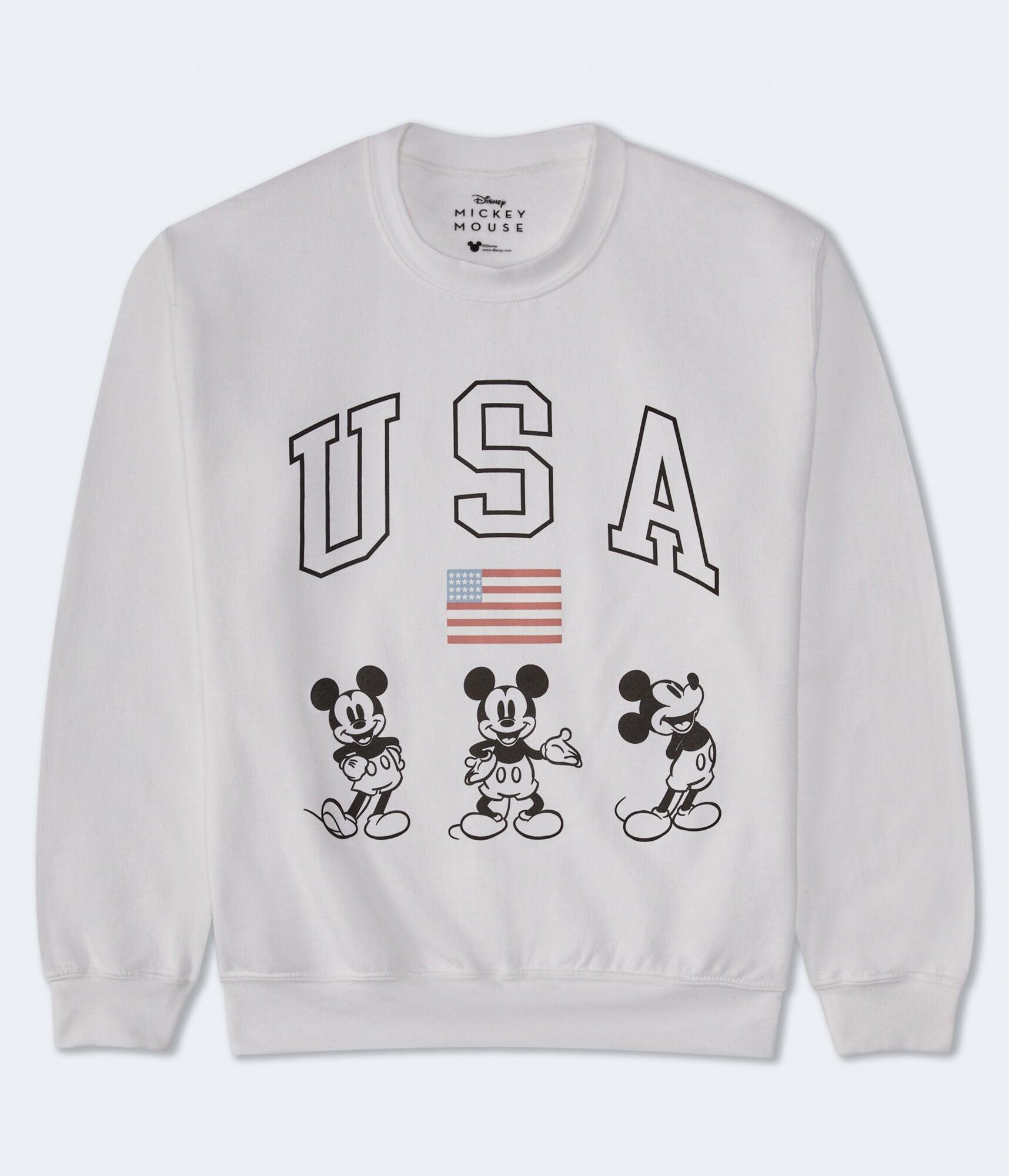 mickey mouse usa crew sweatshirt