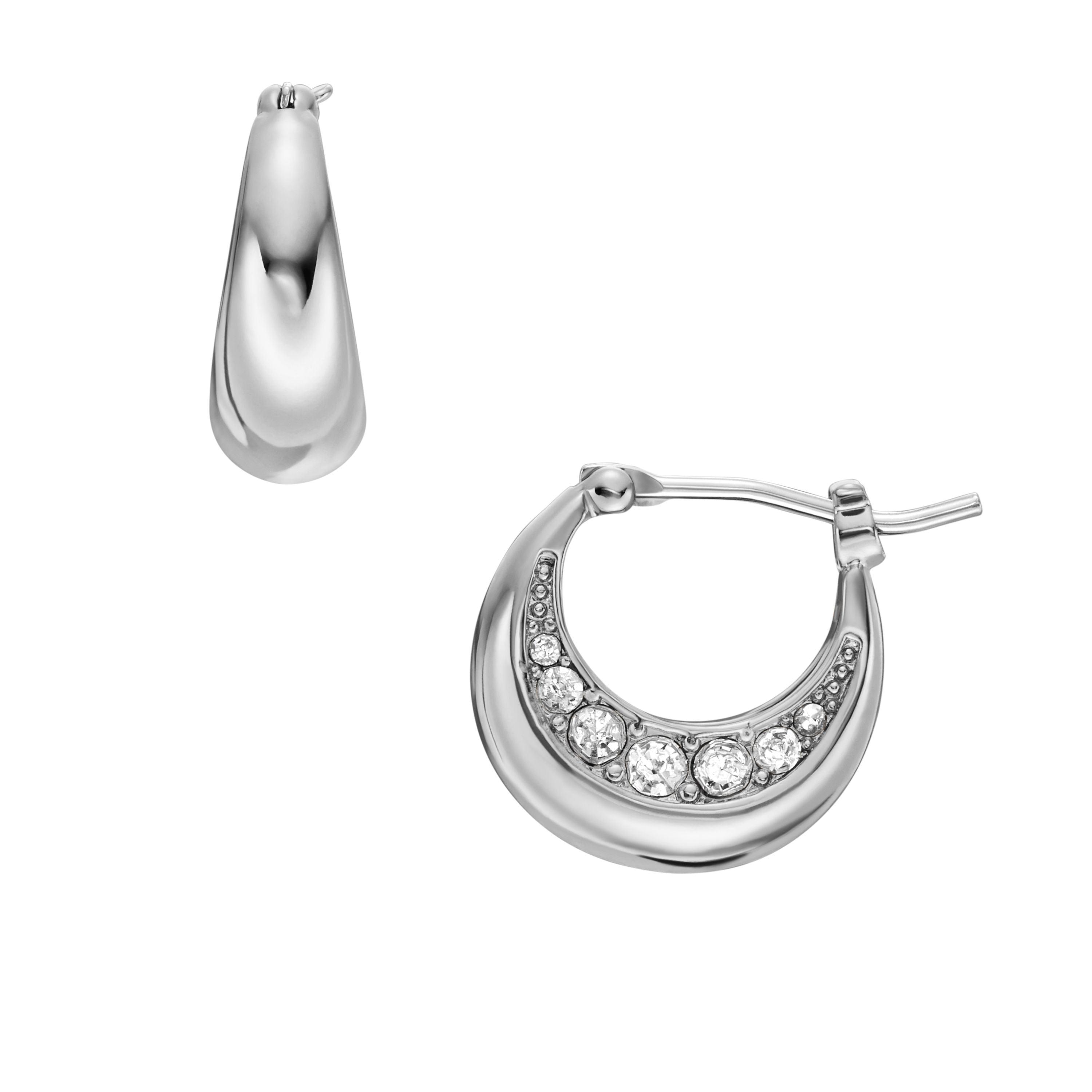 women's ear party stainless steel hoop earrings