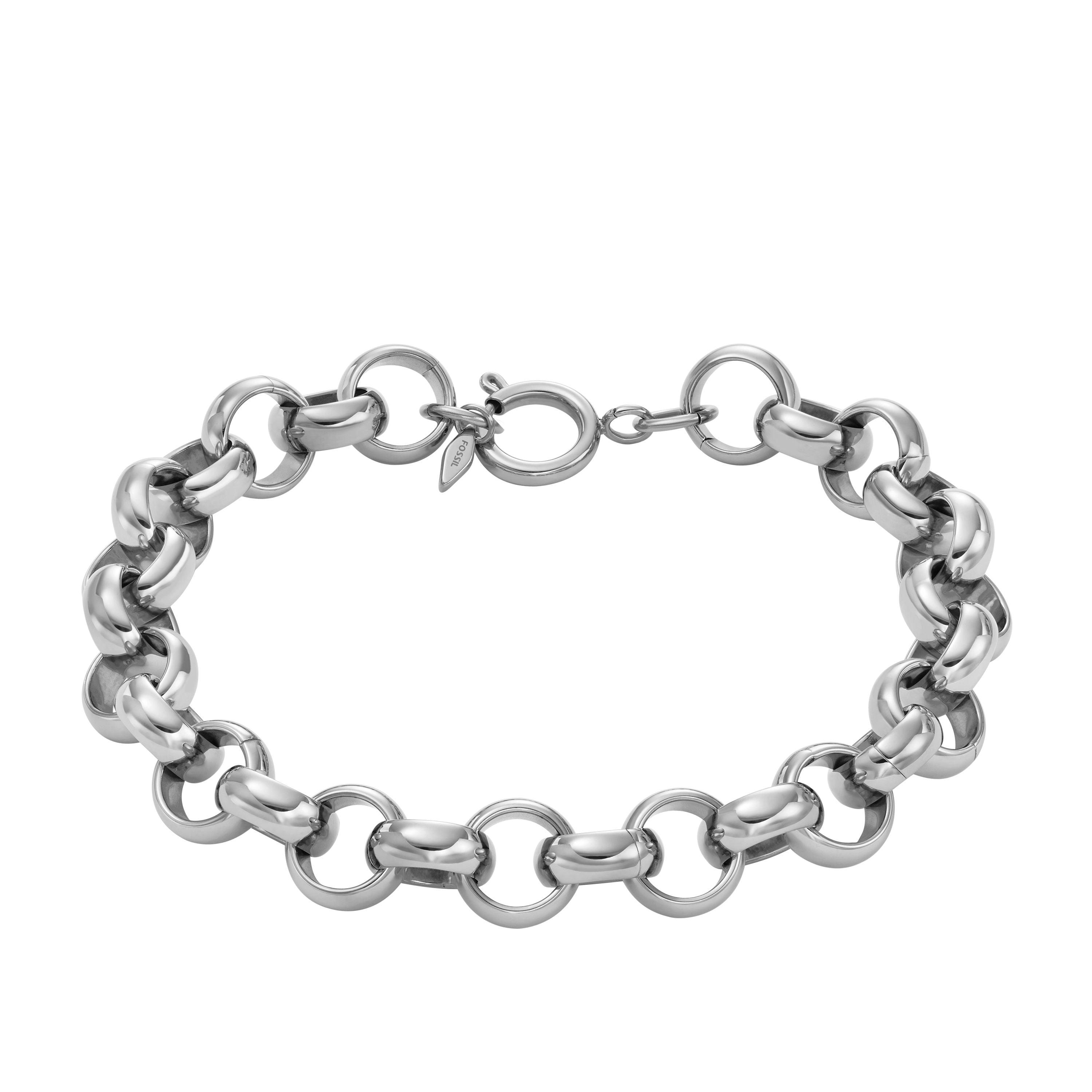 women's archival bold links stainless steel chain bracelet