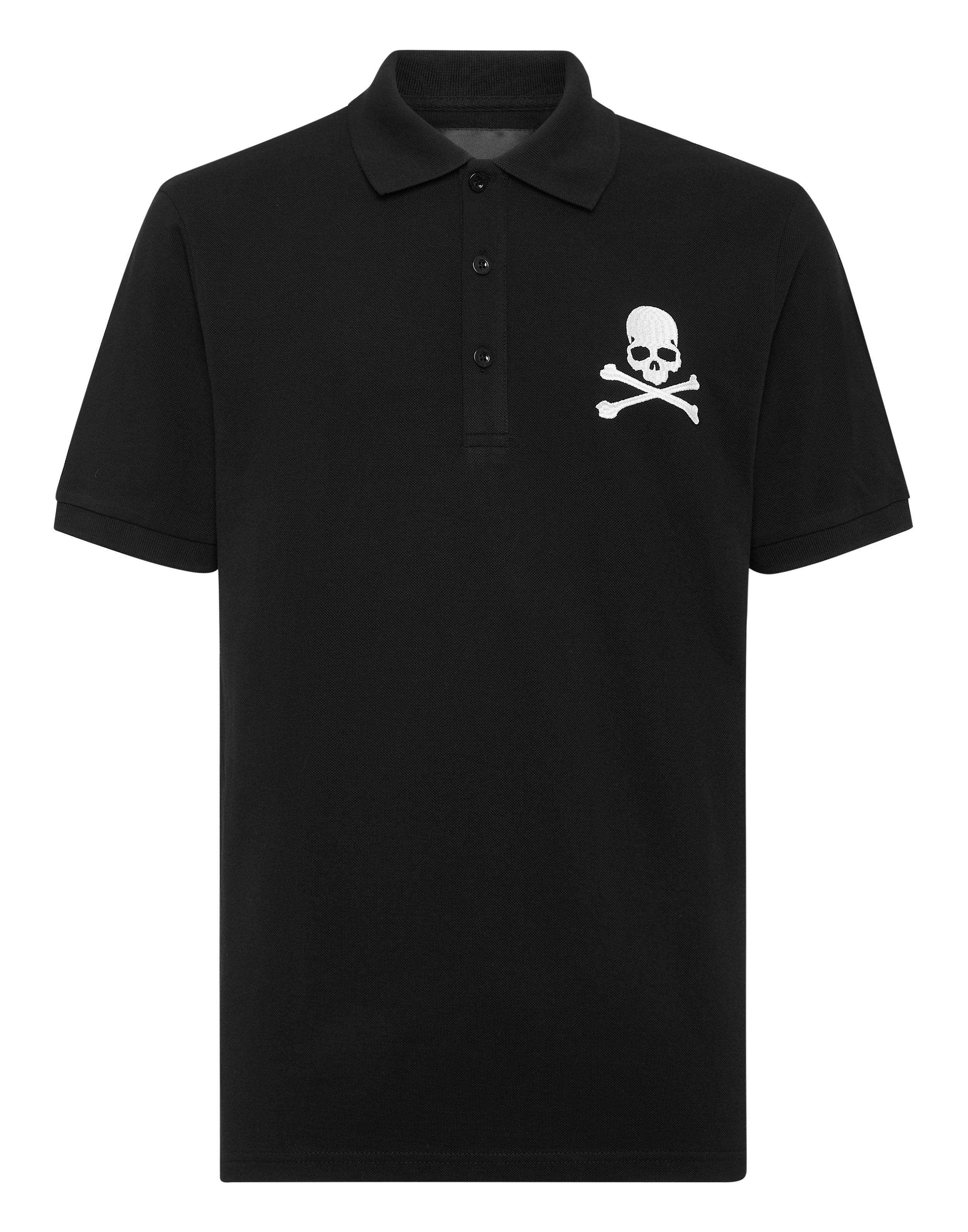 pique polo shirt ss skull&bones