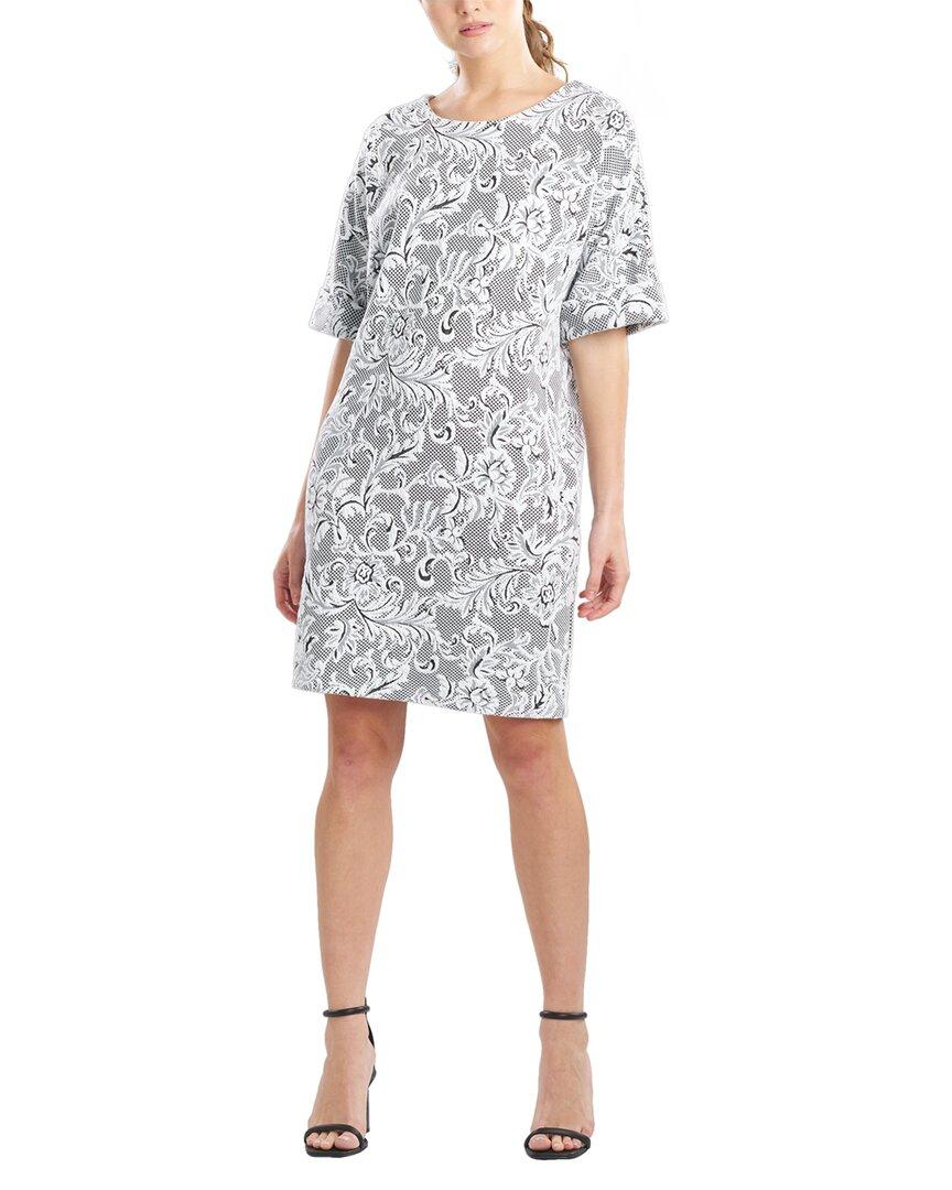 floral jacquard dress