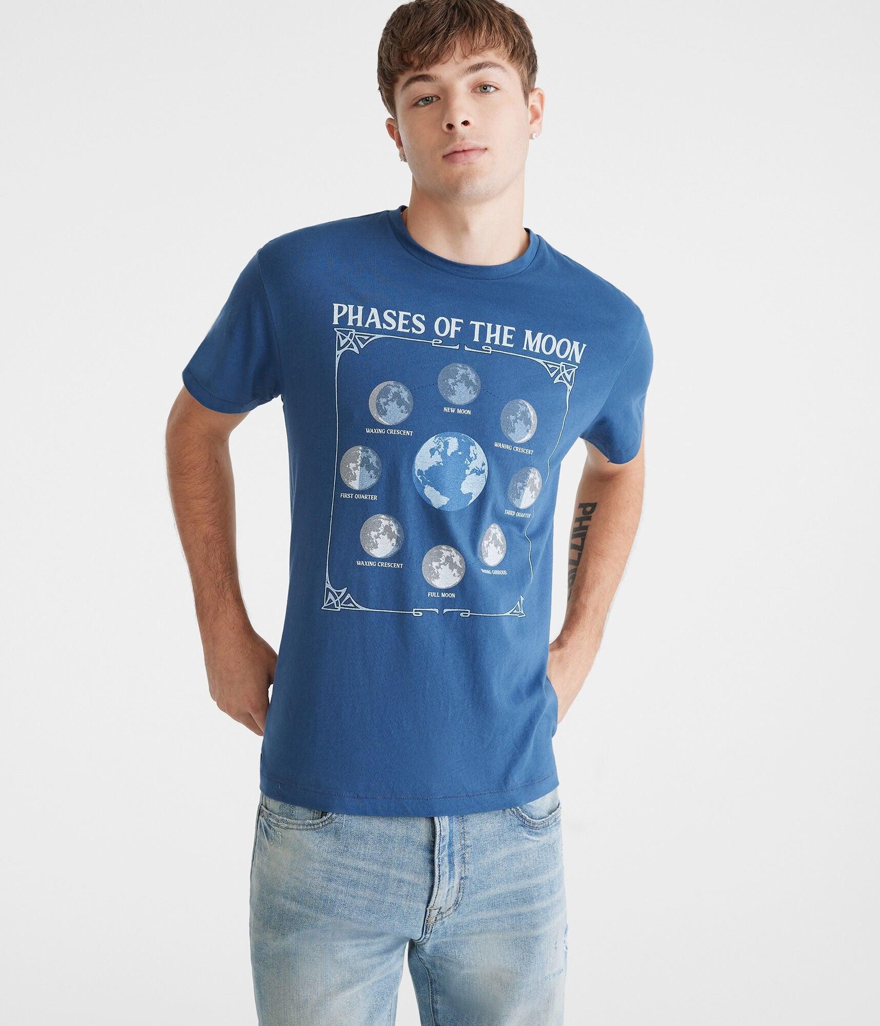 moon phases graphic tee