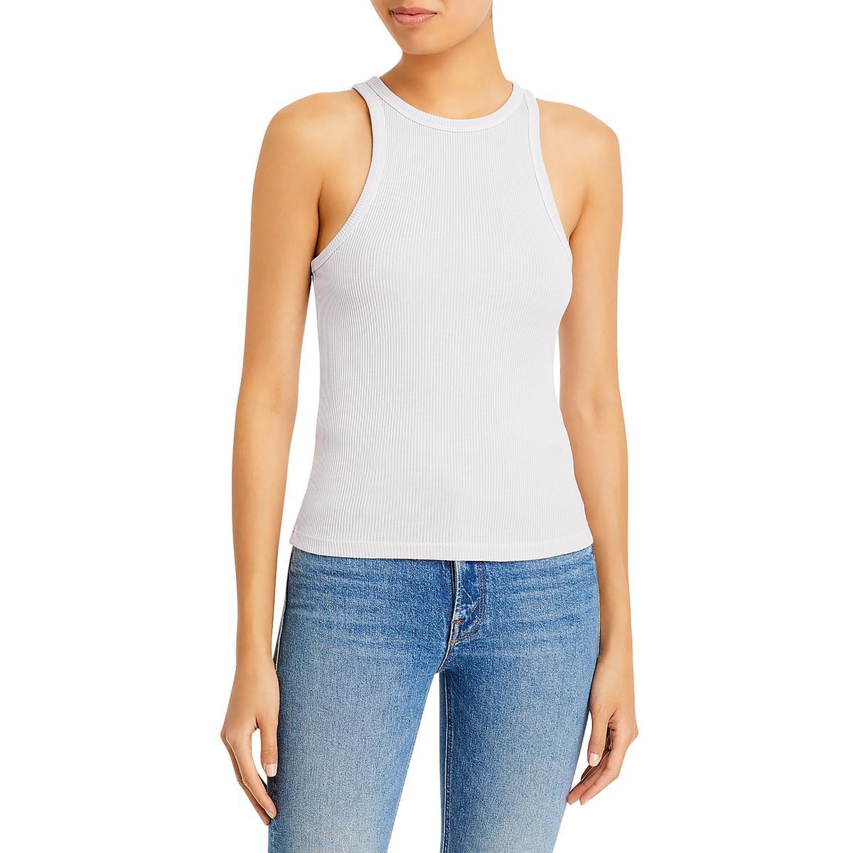 womens racerback ribbed tank top