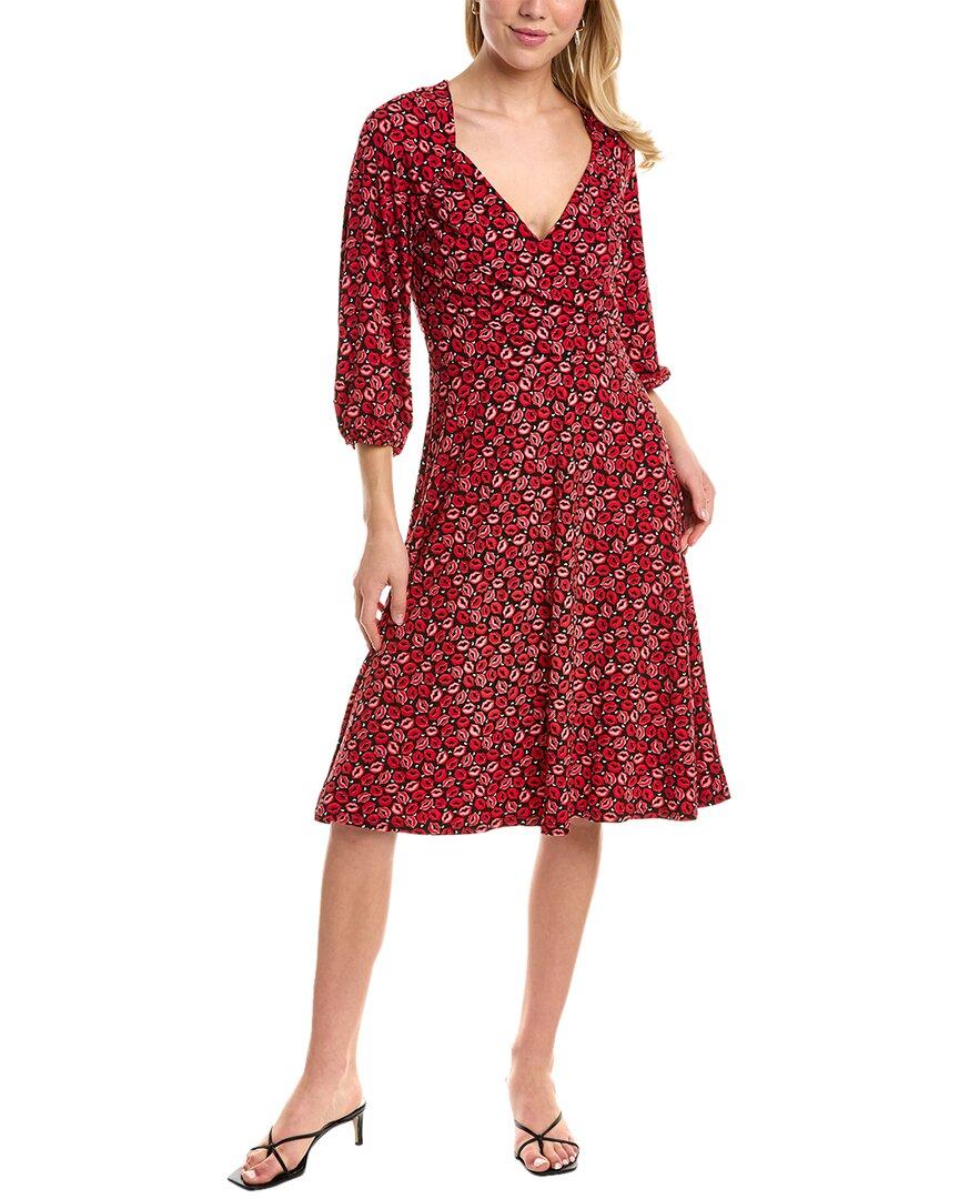 surplice midi dress