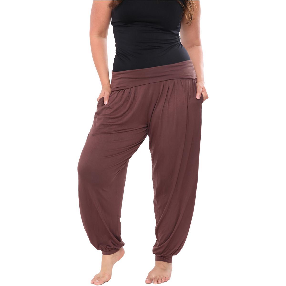 plus womens knit pull on jogger pants