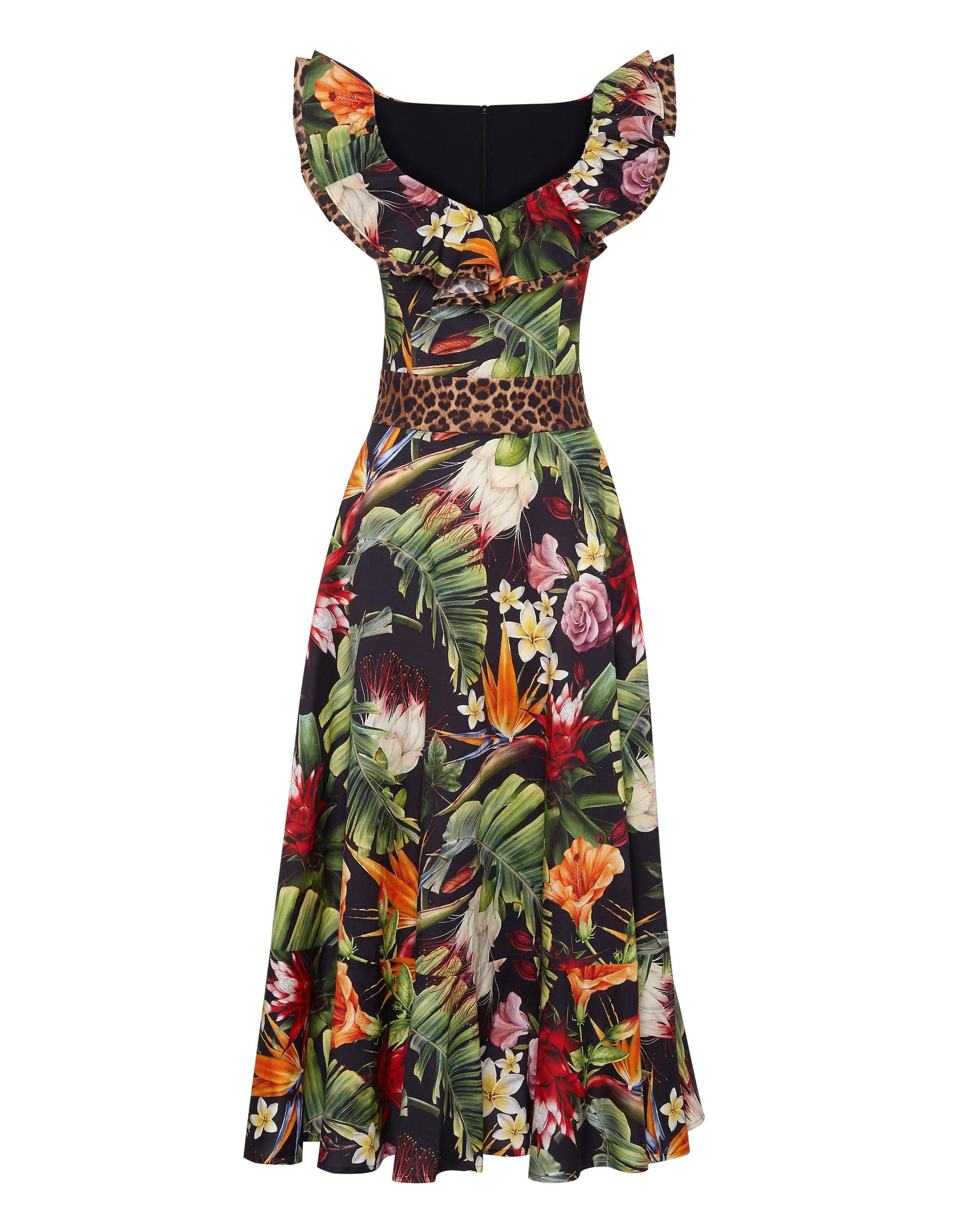 floral-print maxi dress