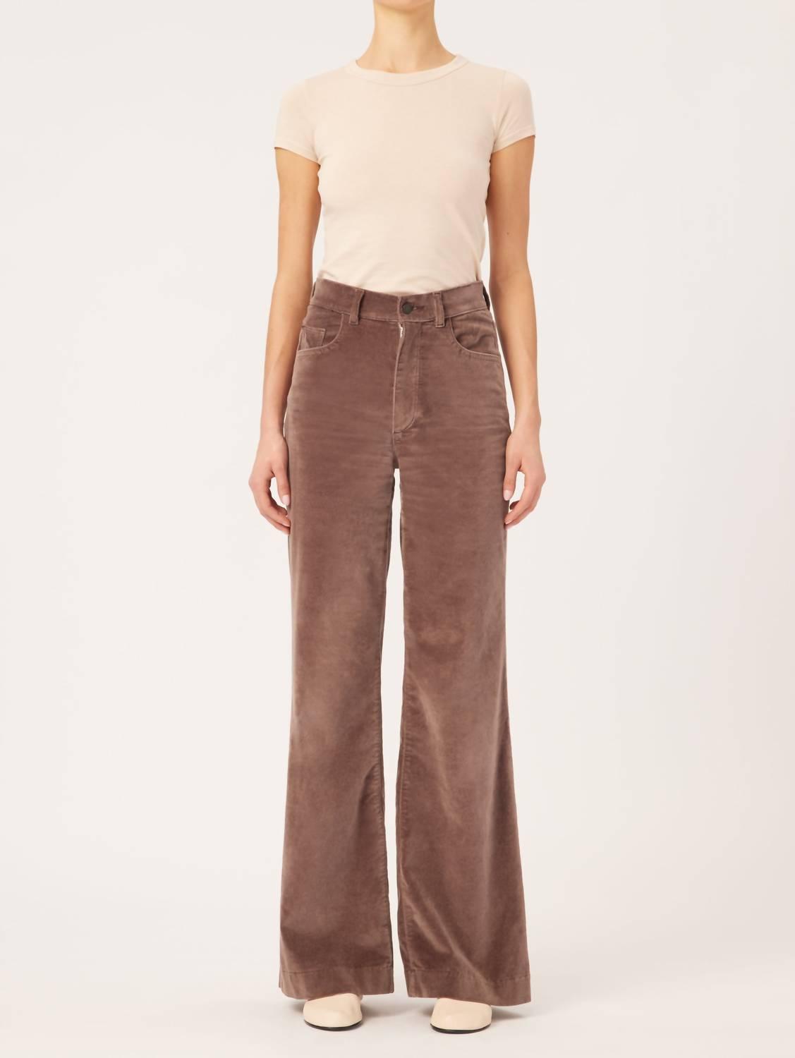 hepburn pants in pearl grey