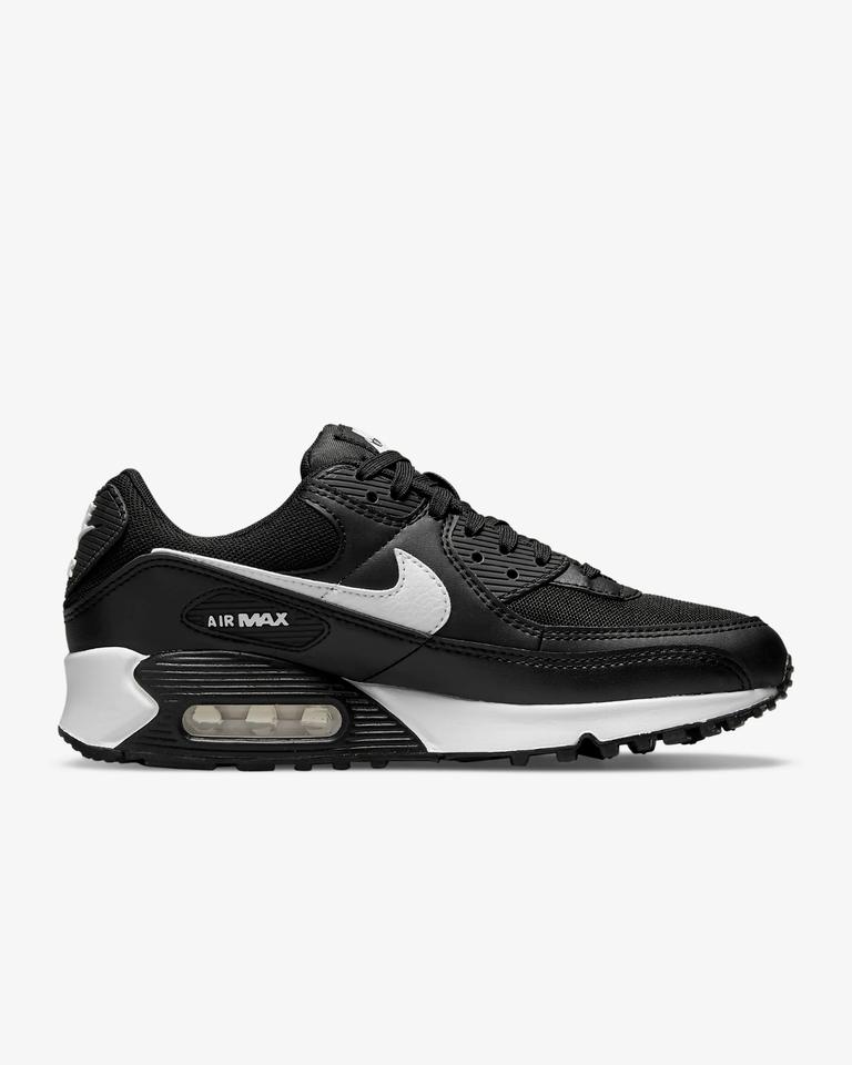 air max 90 dh8010-002 sneaker women's black white casual shoes